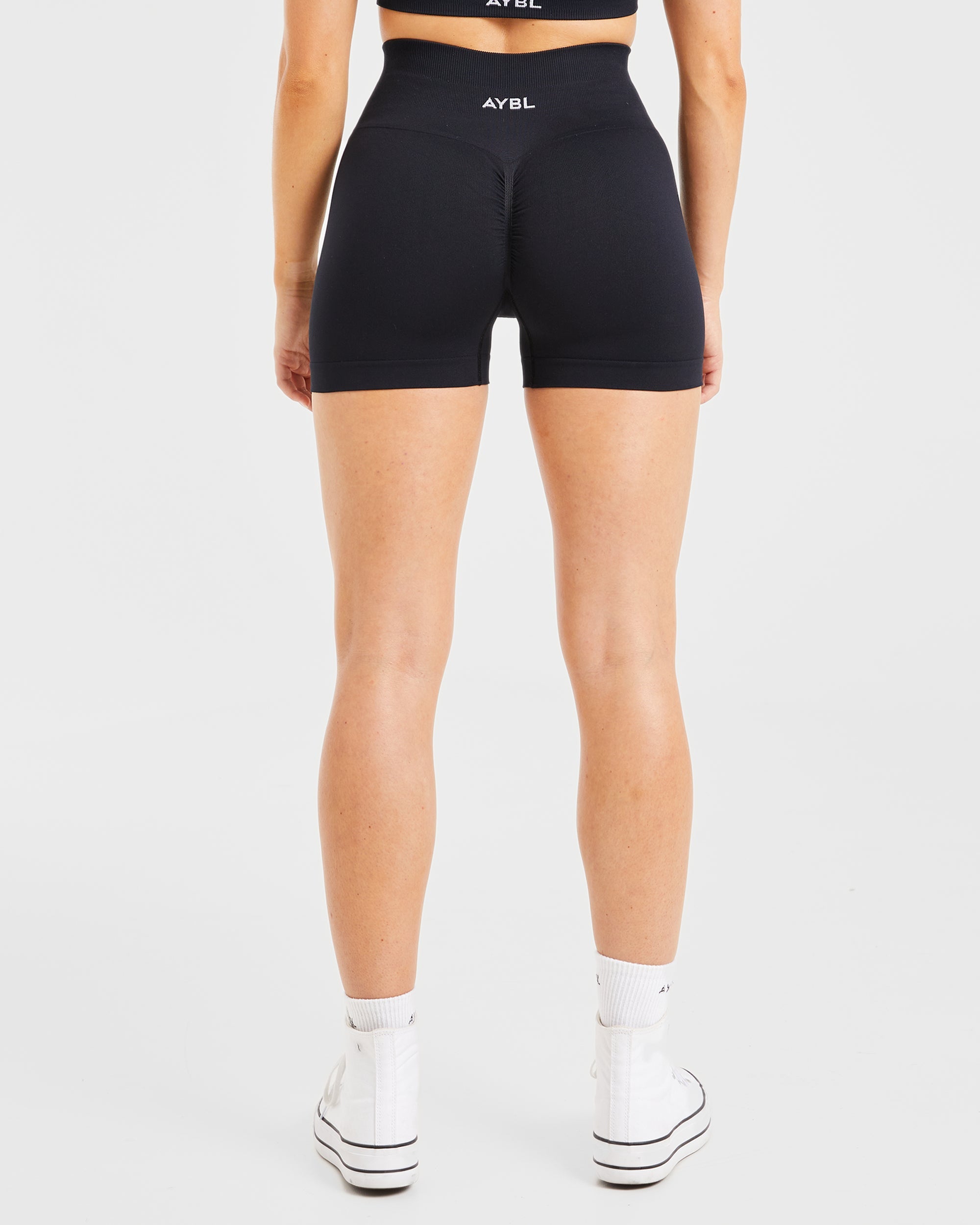 Shorts Sin Costuras Power - Negro