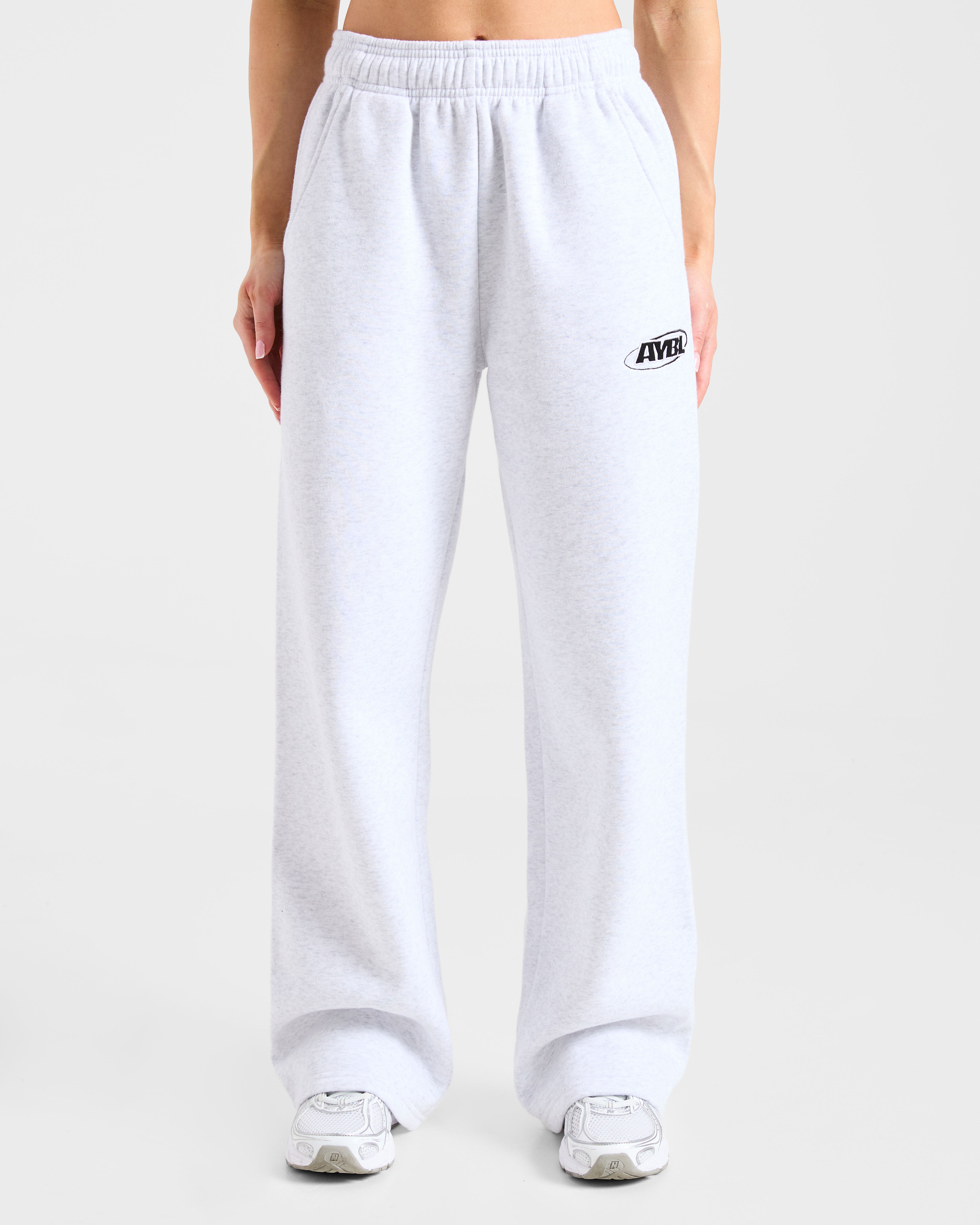 Pantalones Jogger Oversized de Deporte - Gris Oscuro/Negro