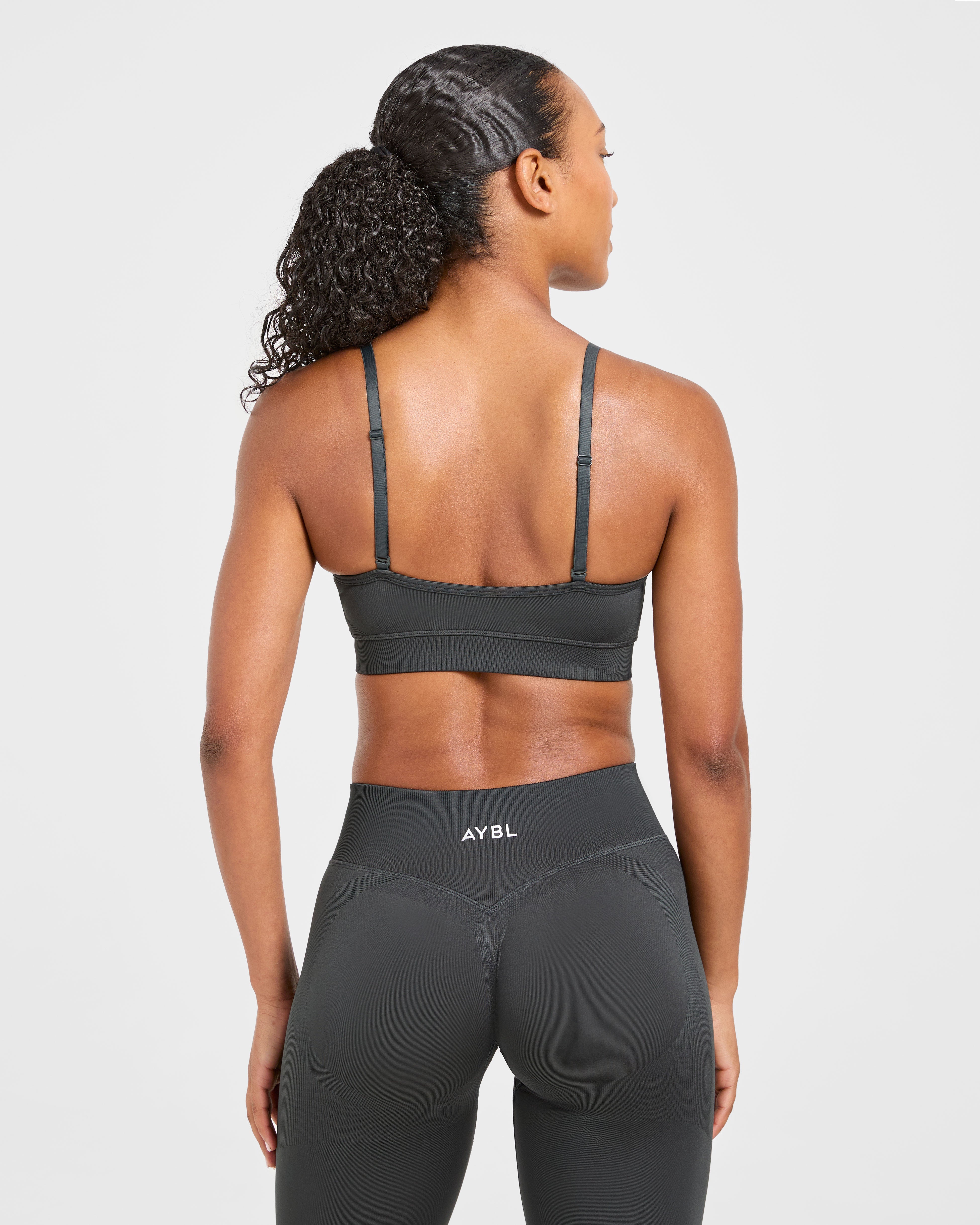 Adapt Sports Bra Sin Costuras - Gris Oscuro