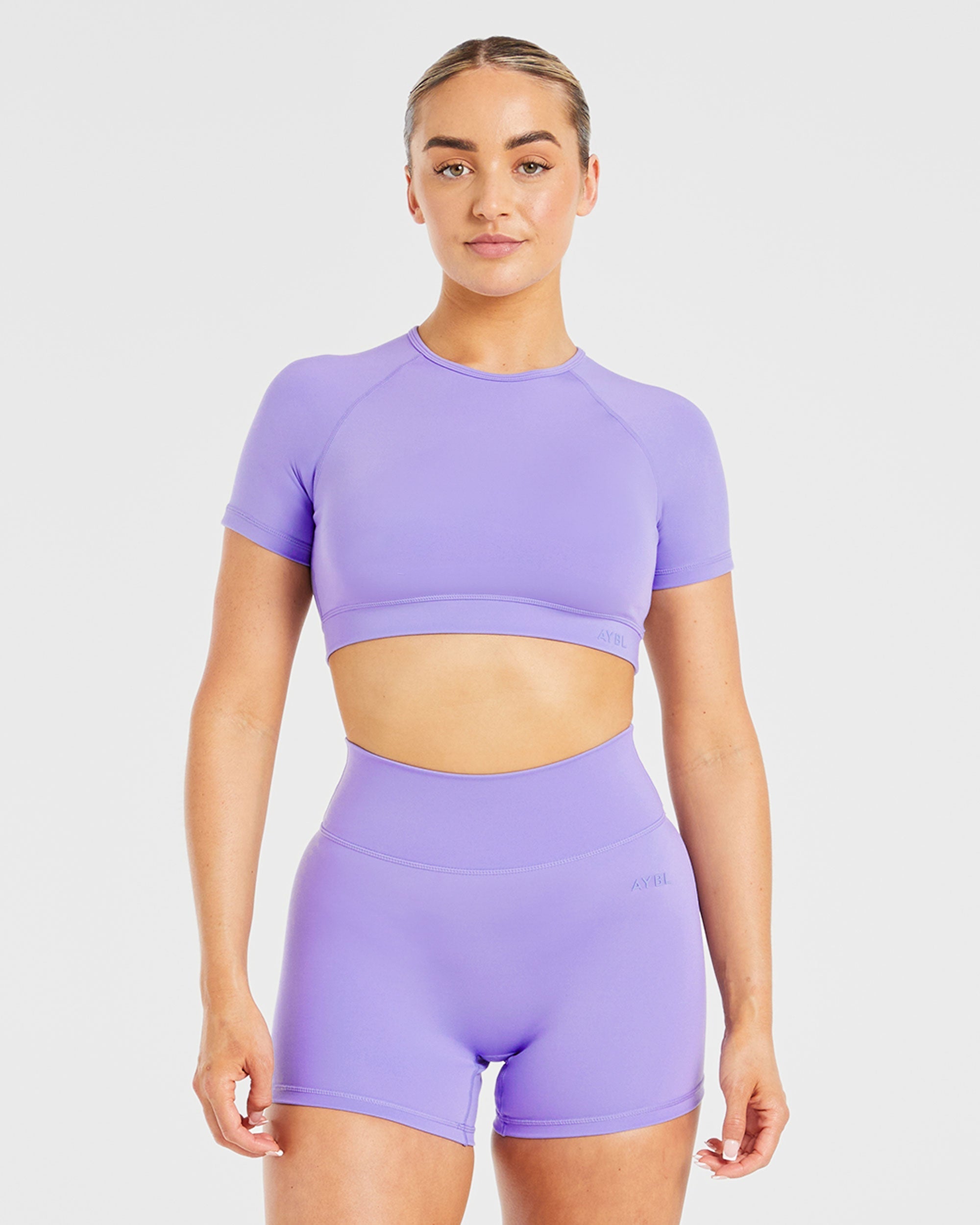 Crop Top Básico - Violeta Vibrante