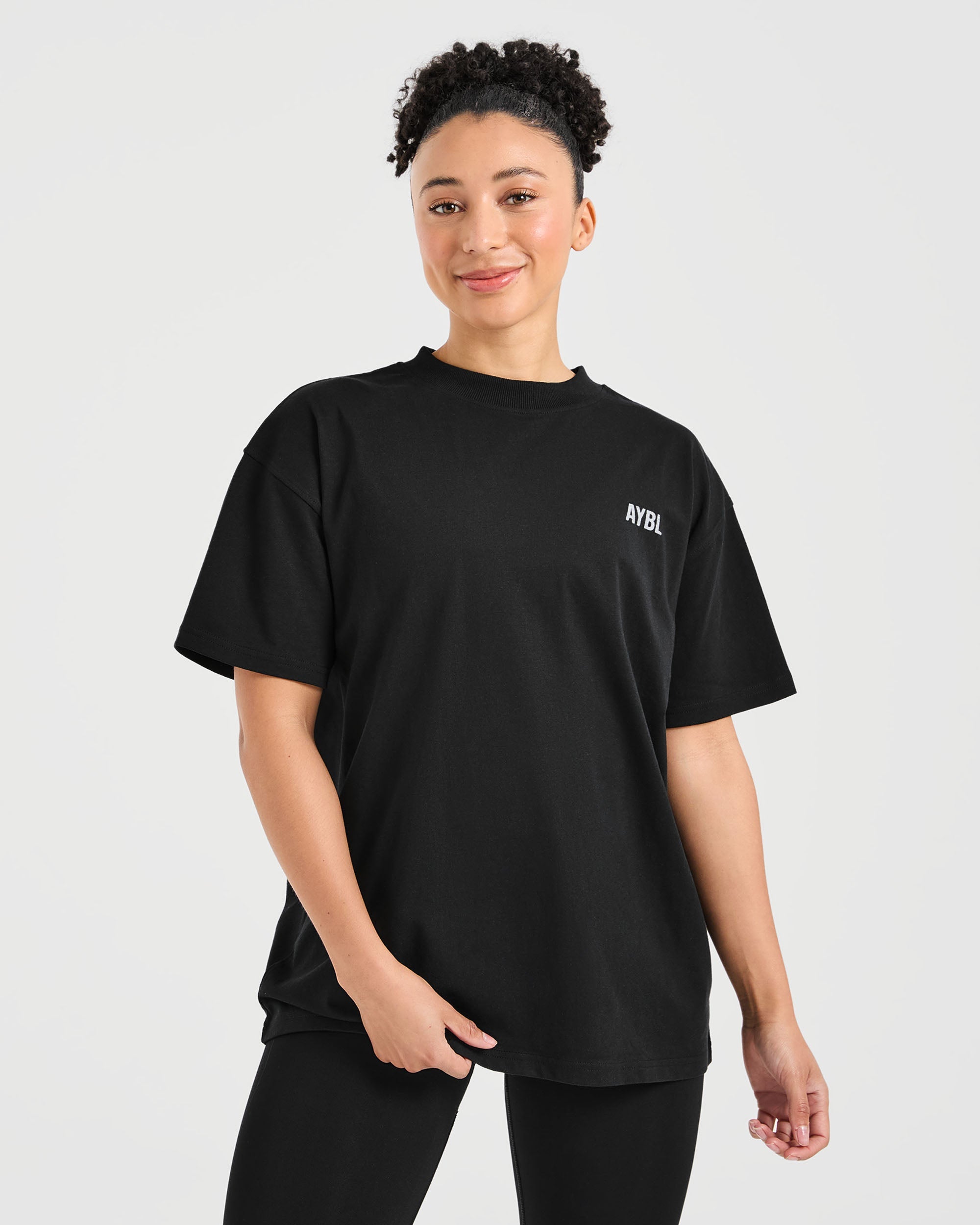 Camiseta Oversized Show Up - Negro