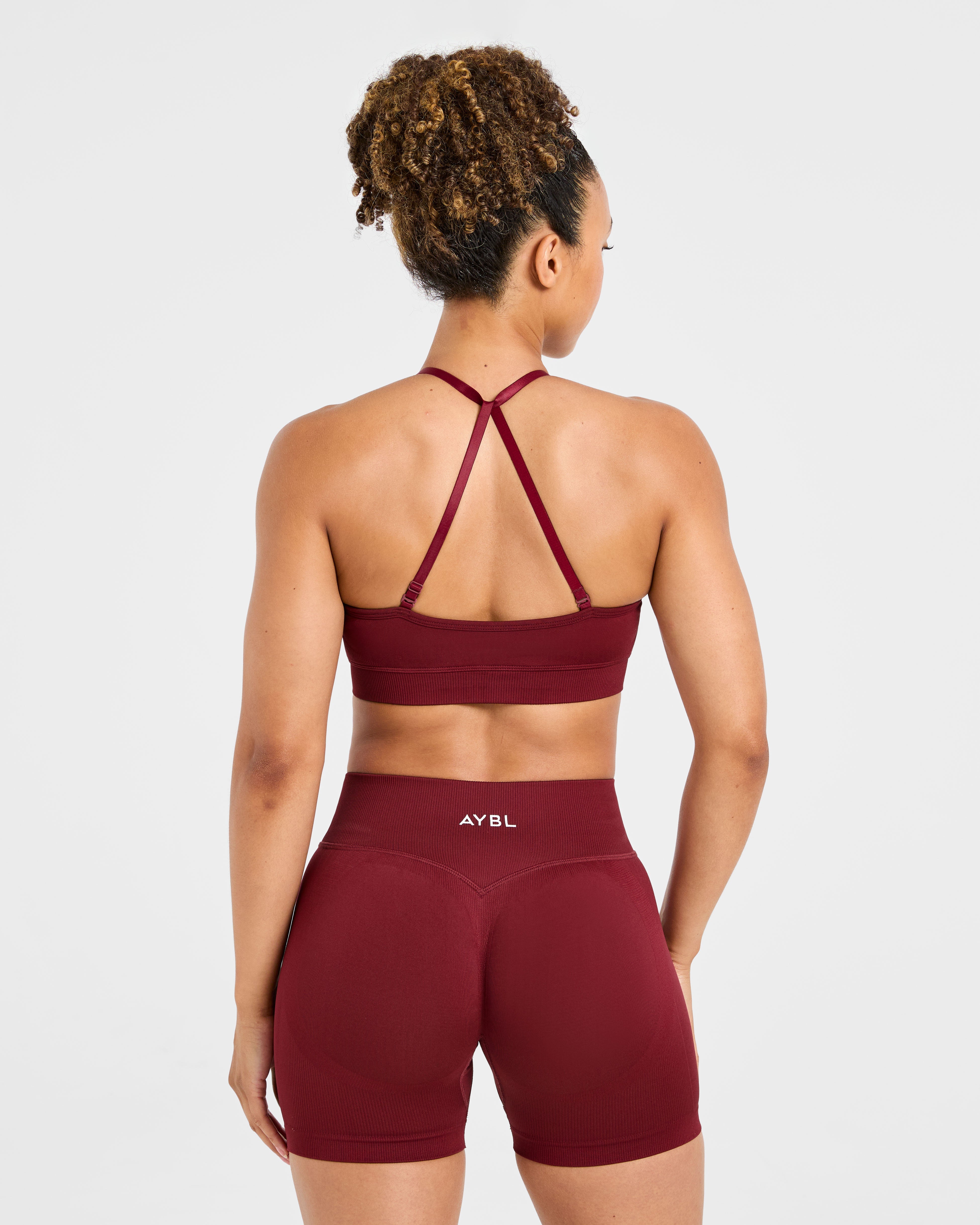 Adapt Sports Bra Sin Costuras - Rojo Otoño