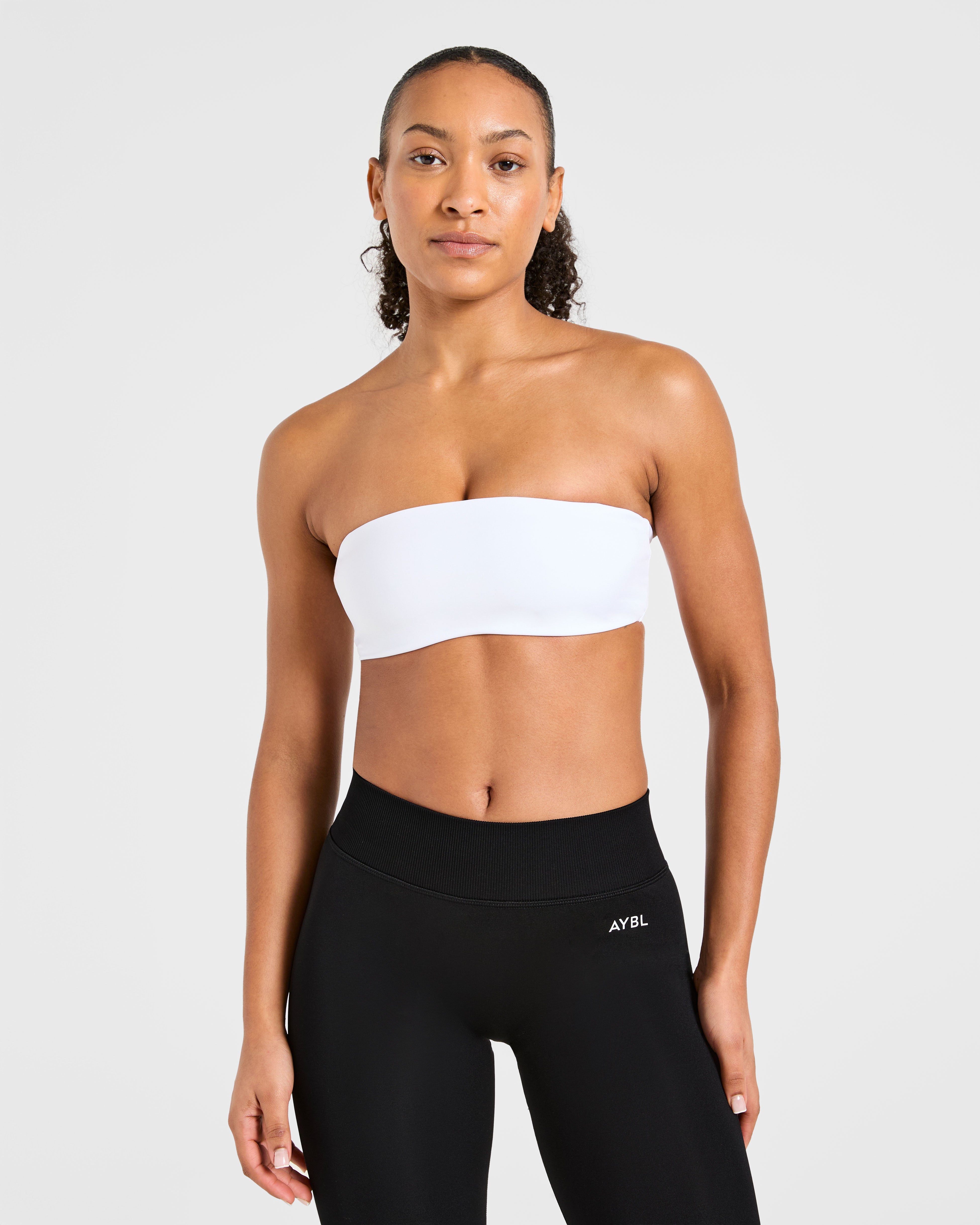Sports Bra Bandeau Esencial - Blanco