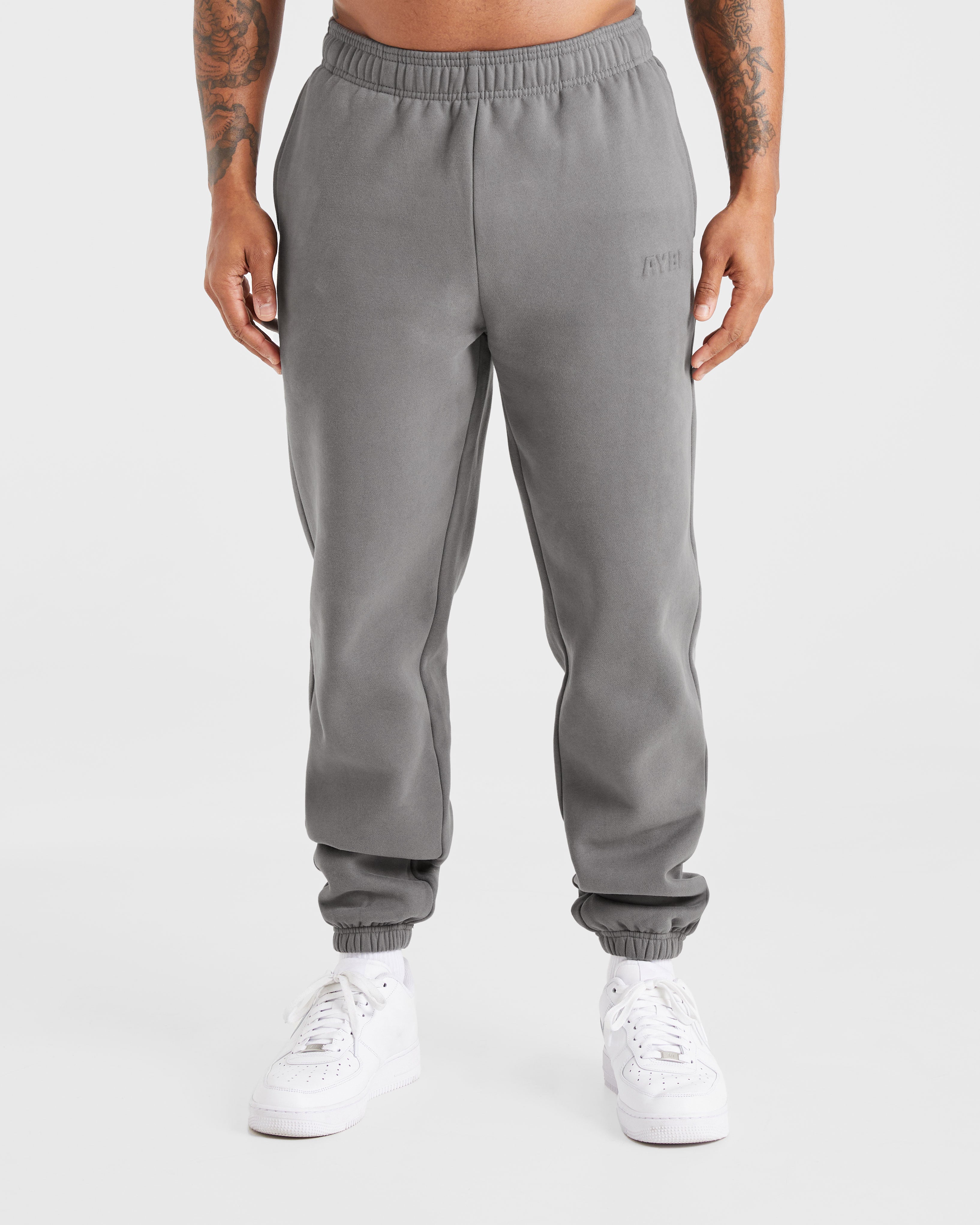 Pantalones Jogger Estampados - Gris Acero