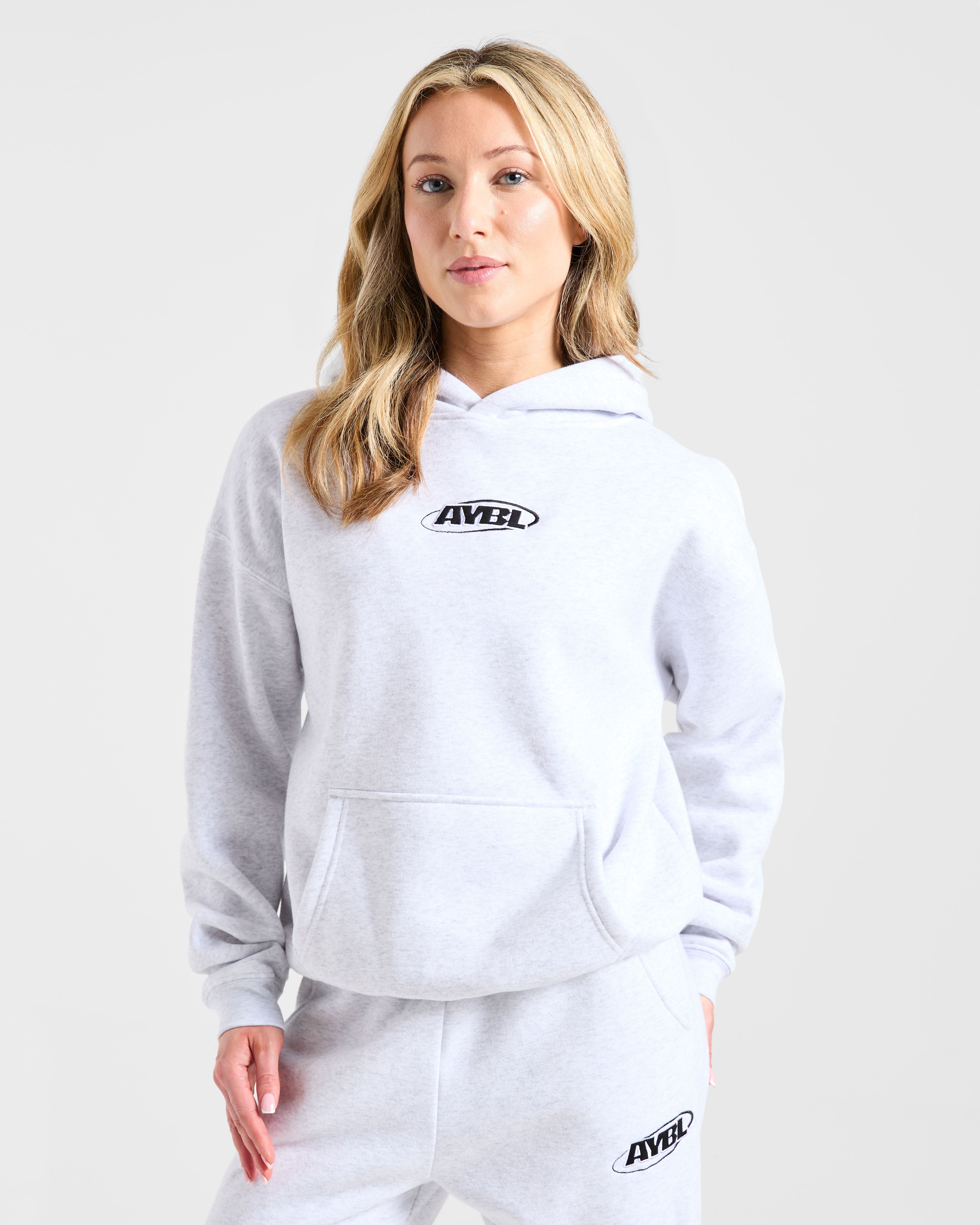 Sudadera Oversized Essential para Deportes - Gris Hevea/Negro
