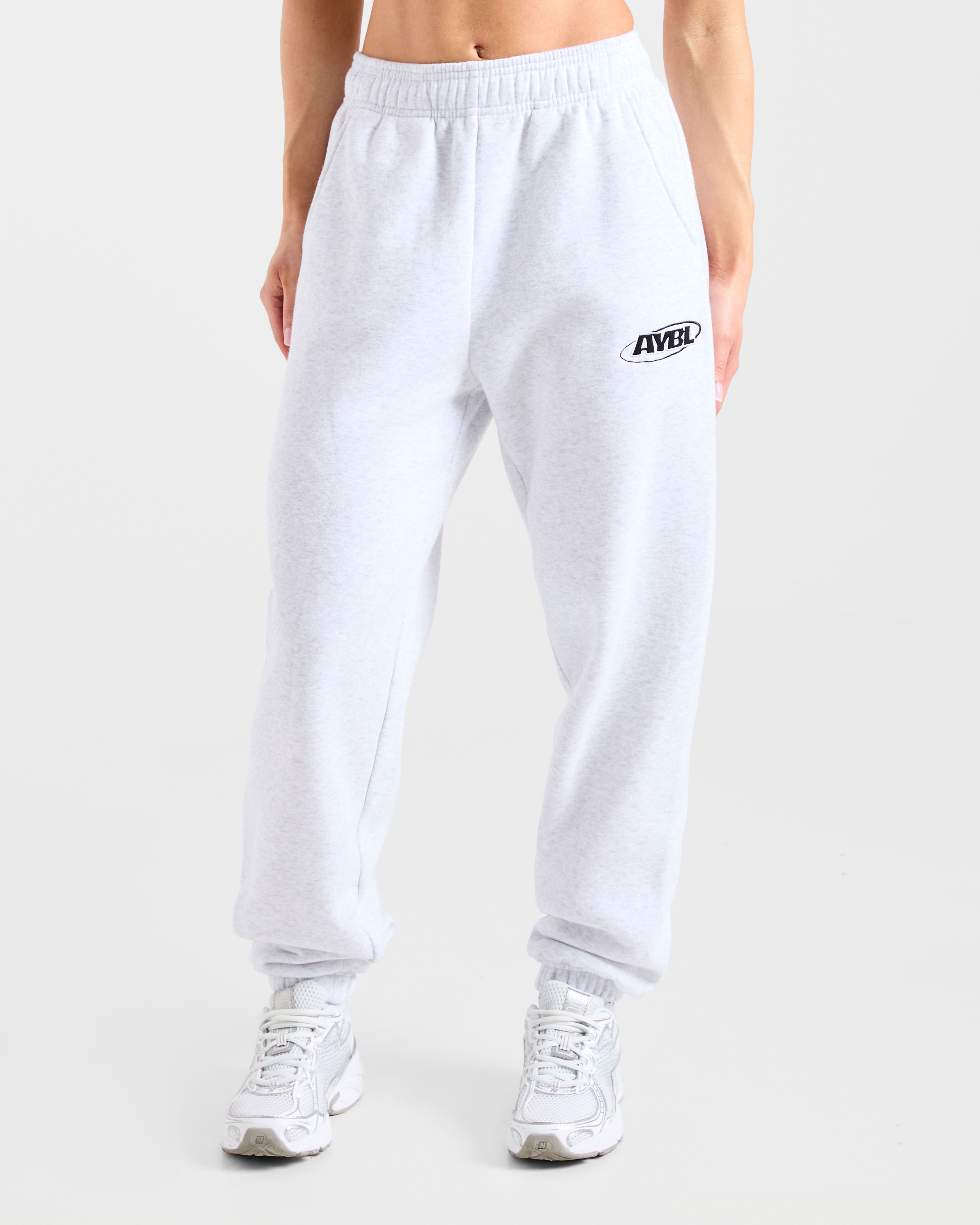 Pantalones Jogger Oversized Essentials para Deportes - Gris Hevea/Negro