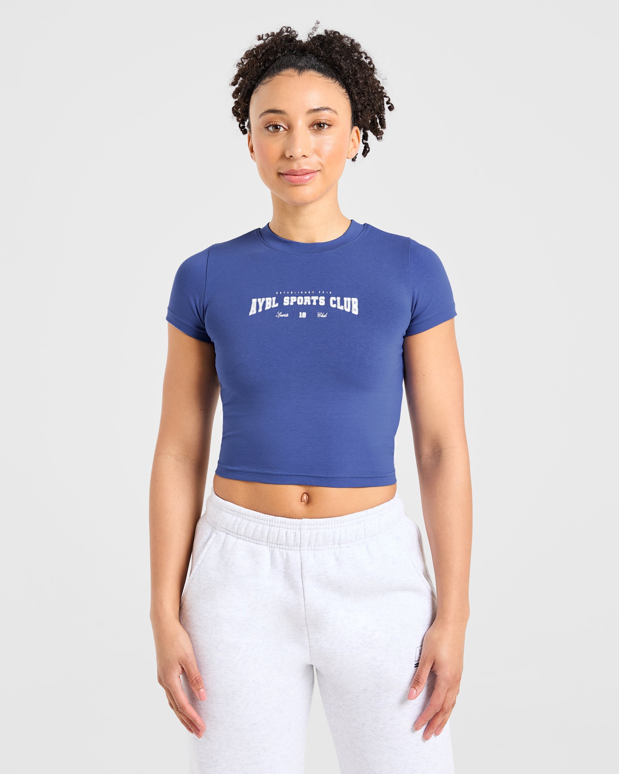 Camiseta Baby Varsity del Club Deportivo - Cobalto