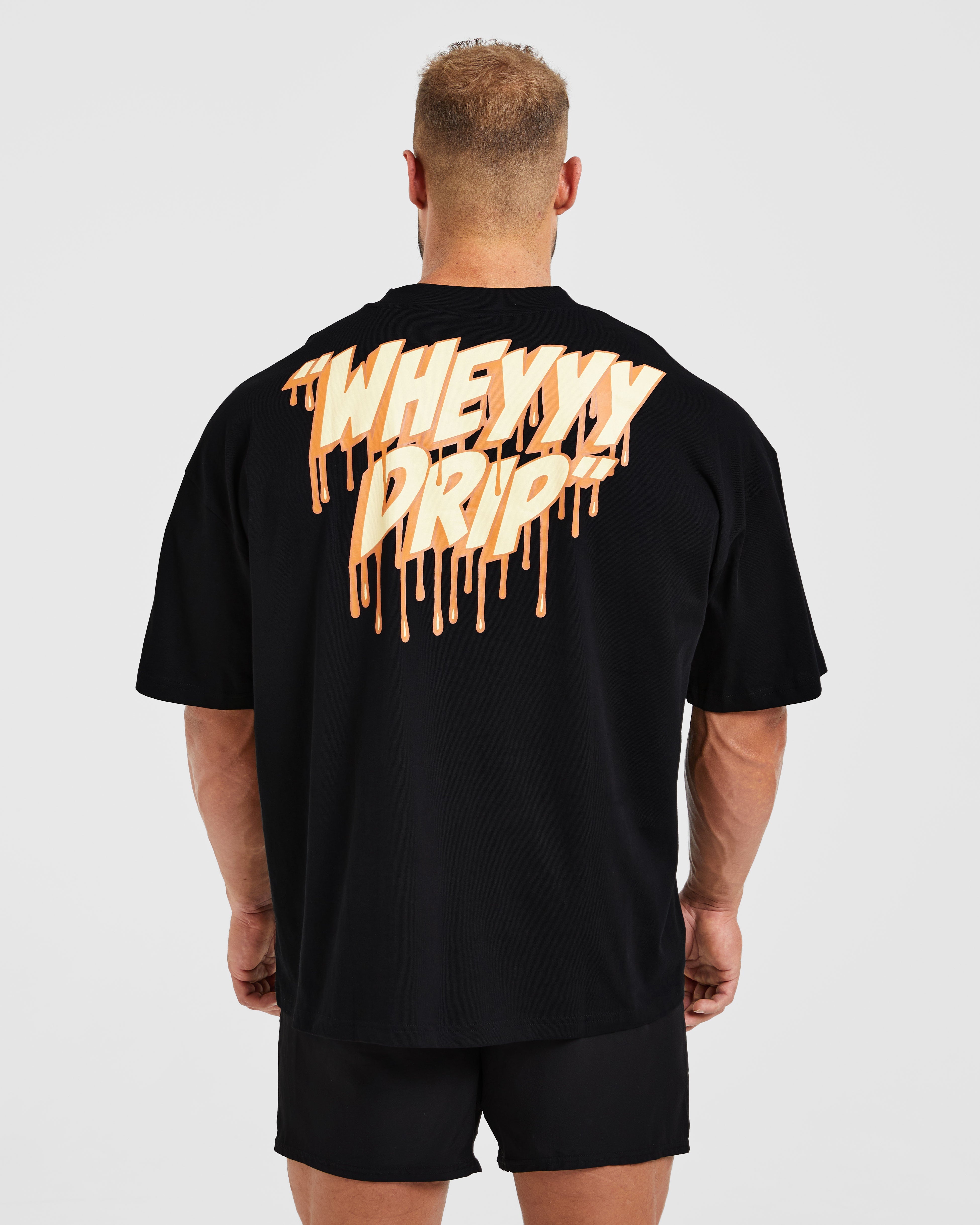 Camiseta Oversized Wesley Vissers X Wheyyy Drip - Negro