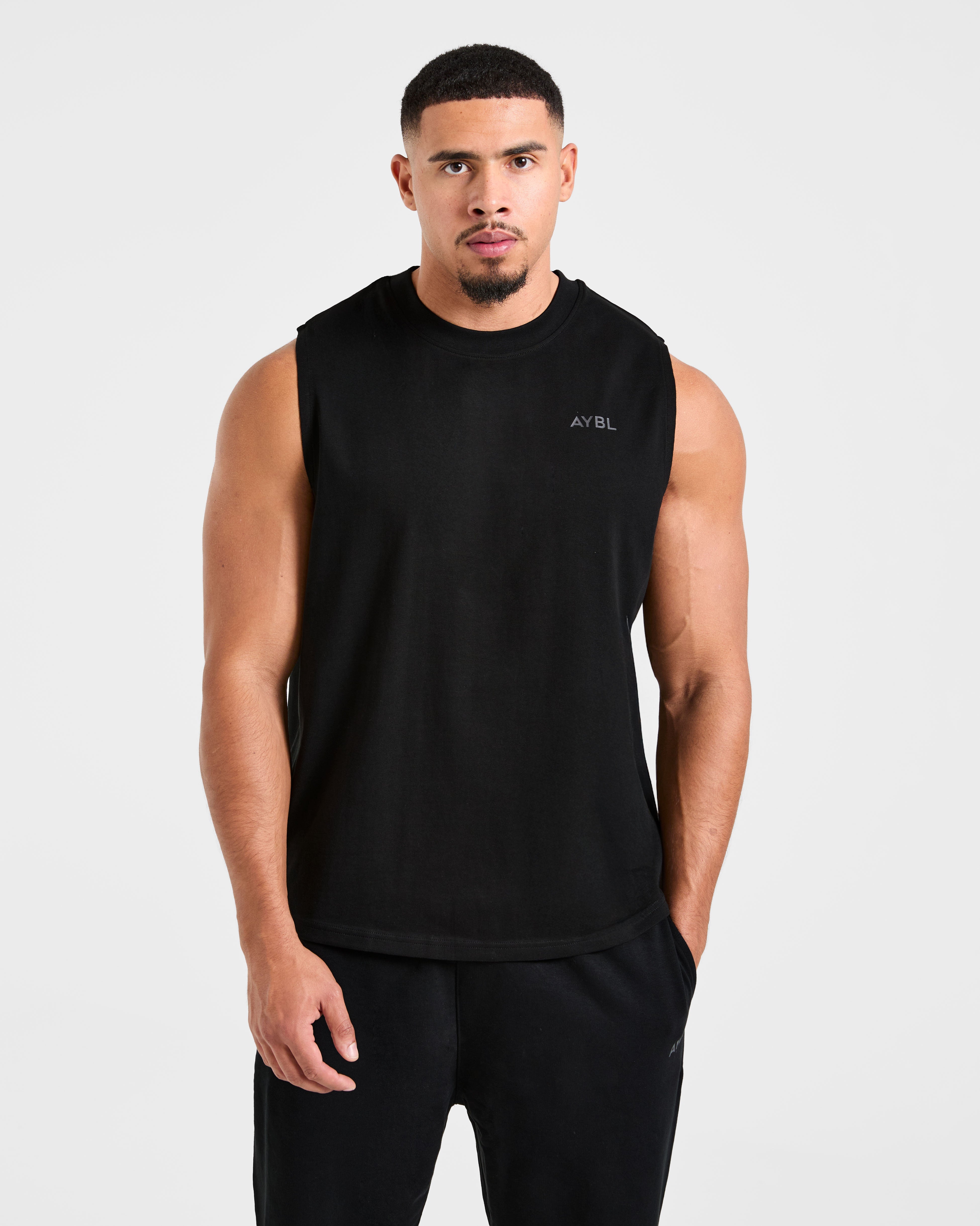 Camiseta Gráfica Oversized Esencial - Negro