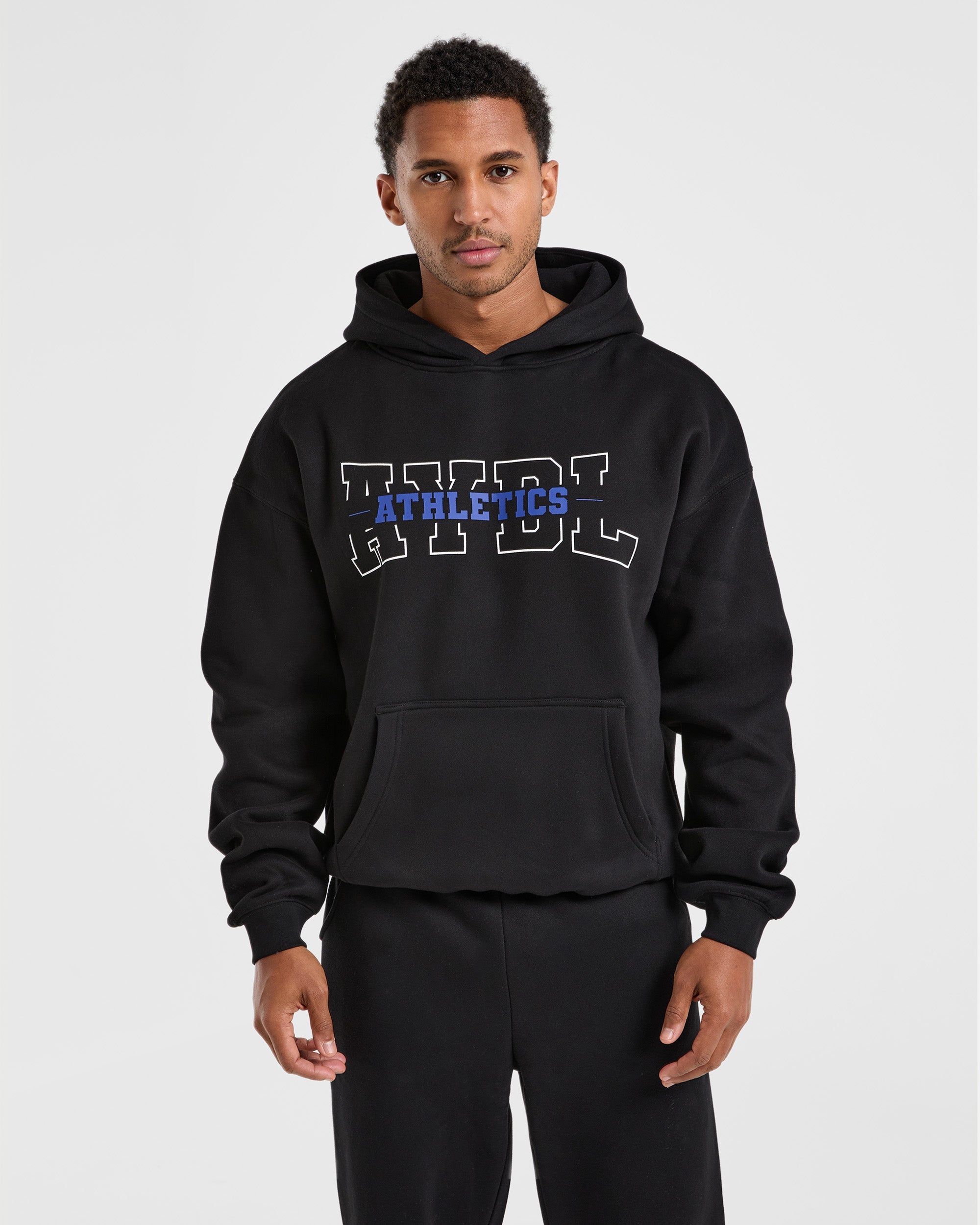 Sudadera Oversized de Atletismo - Negro
