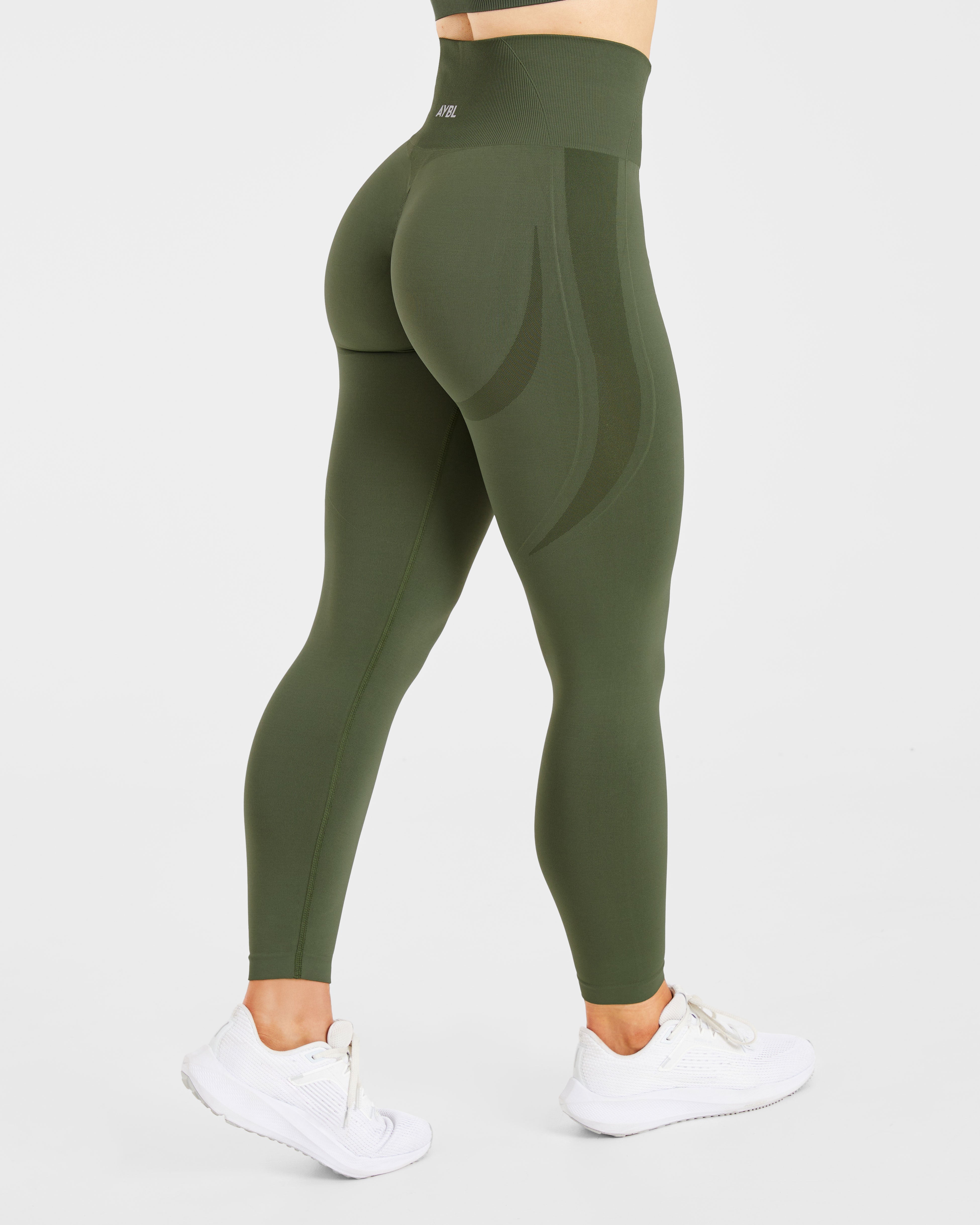 Empower Leggings Sin Costuras - Verde Oliva
