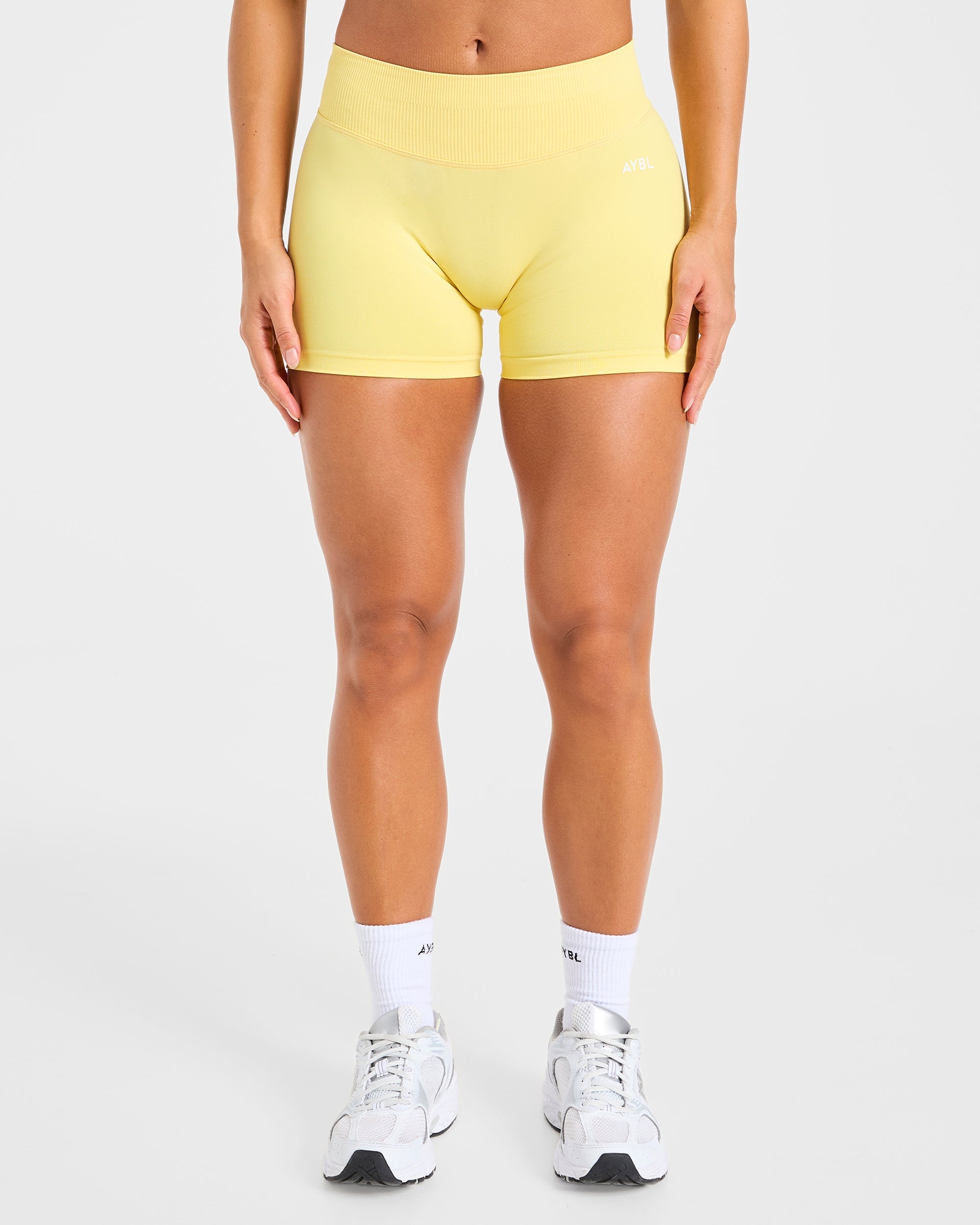 Mejora tus shorts sin costuras | 3,5" - Amarillo brillante