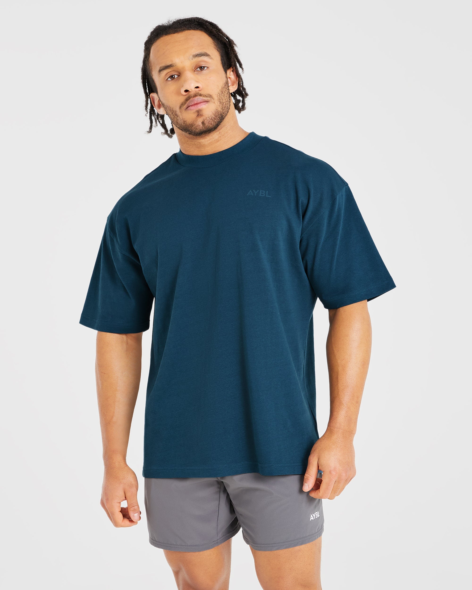 Camiseta Oversized Esencial - Azul Marino