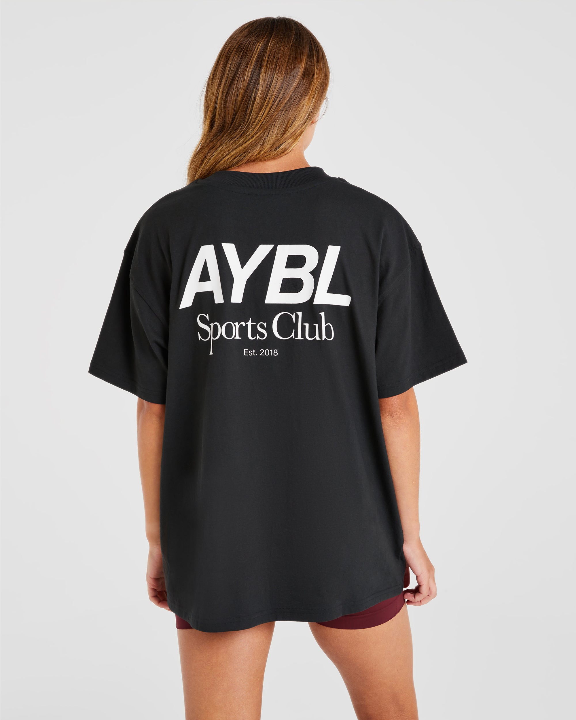 Camiseta Oversized del Club Deportivo AYBL - Negro