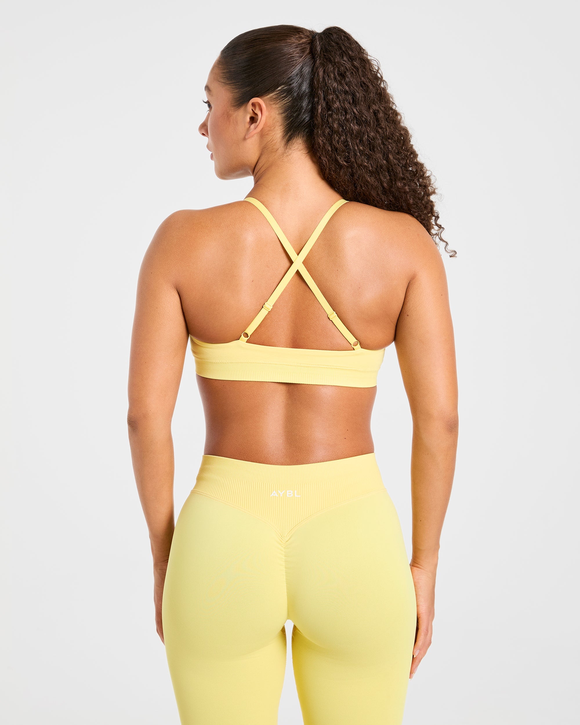Sports Bra sin costuras Enhance - Amarillo brillante