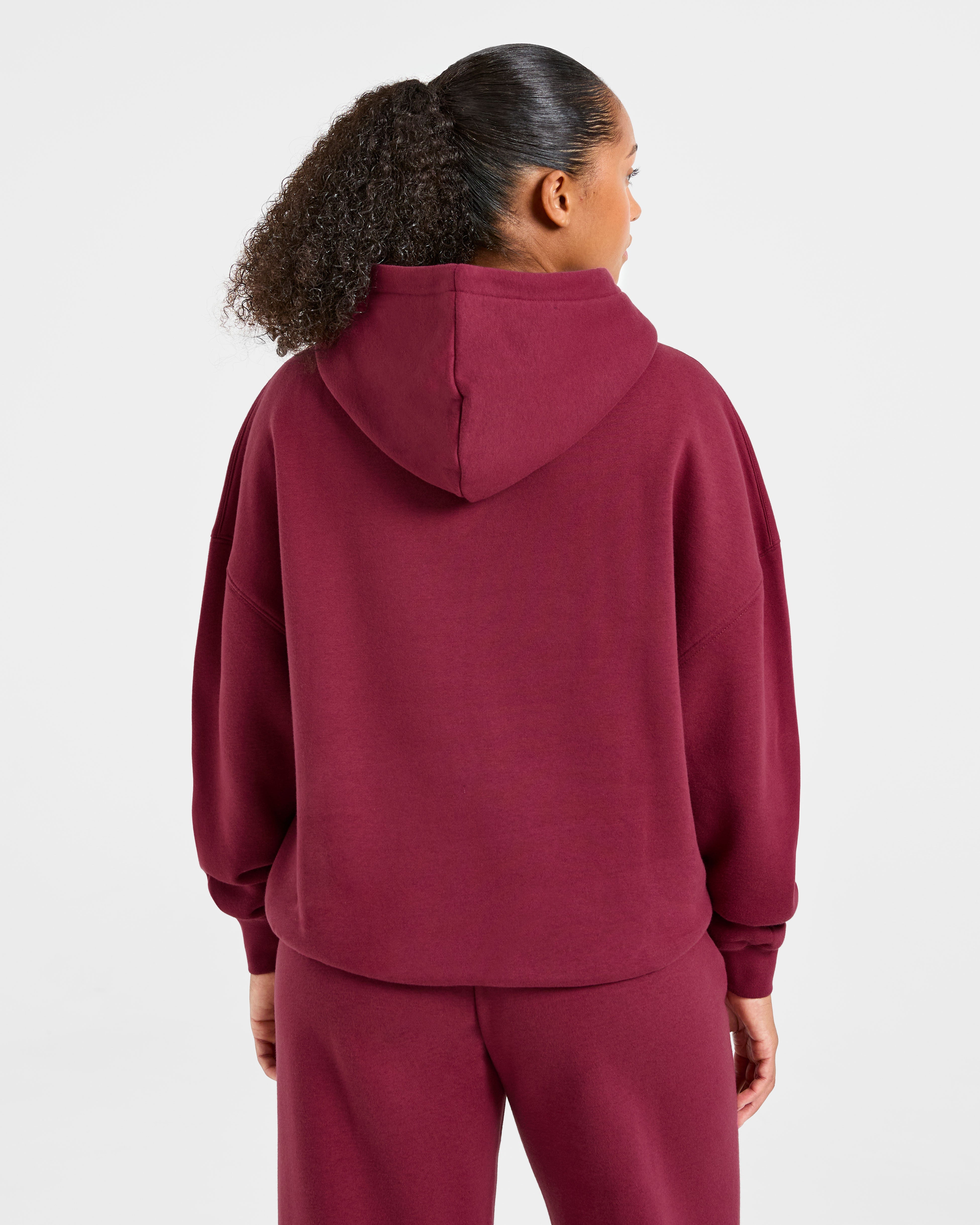 Sudadera Clásica Acolchada Grande - Raspberry Apagado