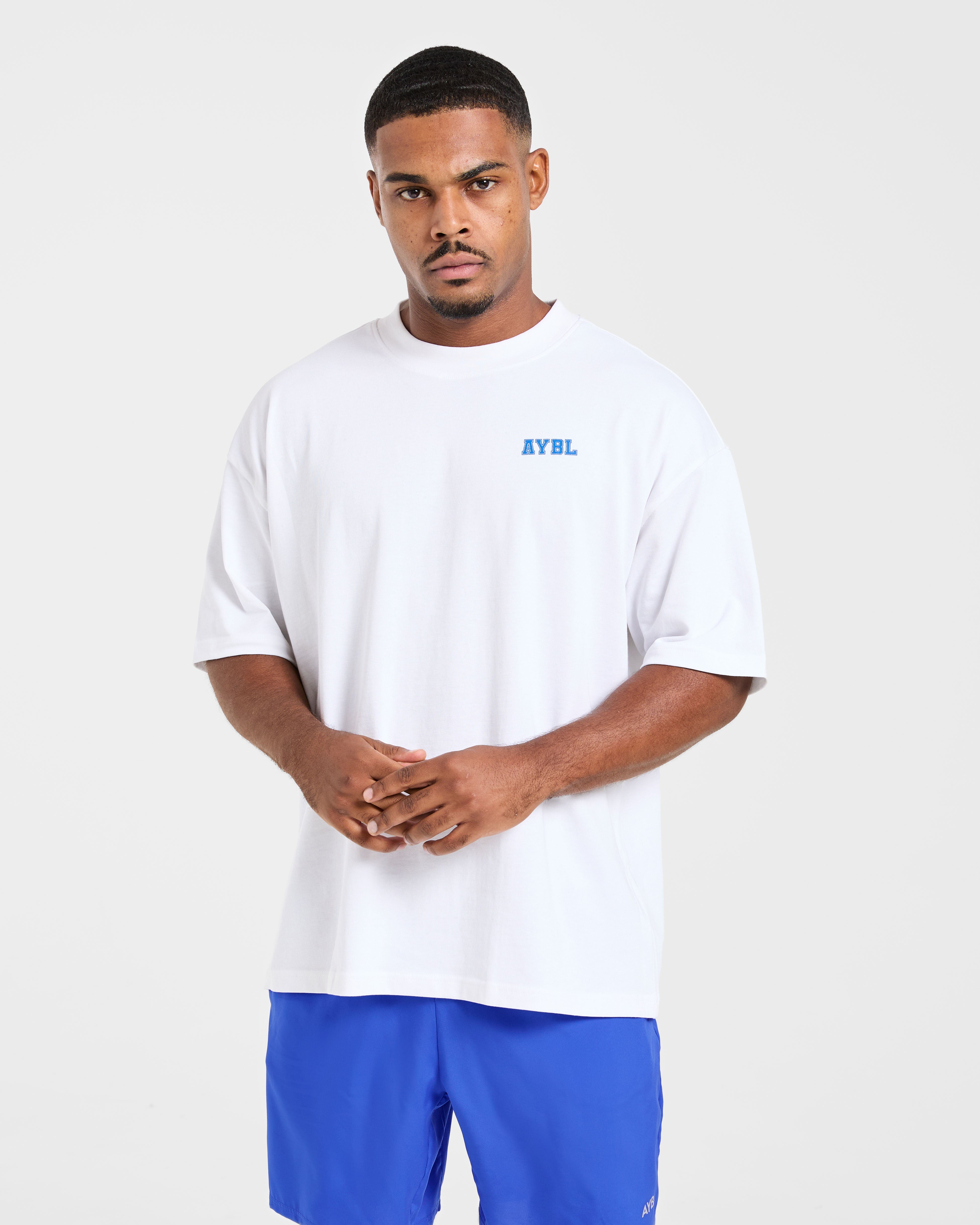 Camiseta Oversized Power In Motion - Blanco