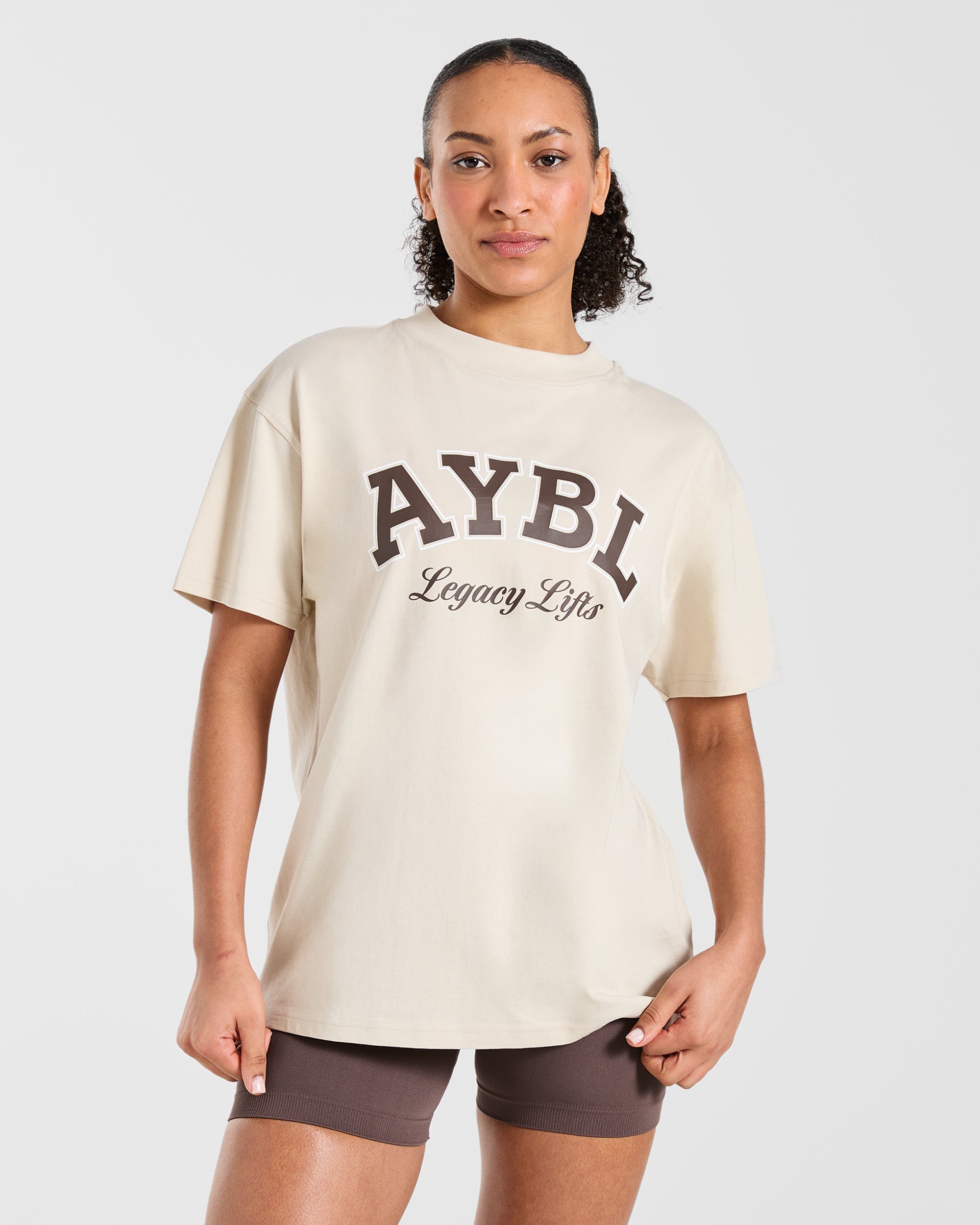 Camiseta Oversized Legacy Lifts - Beige