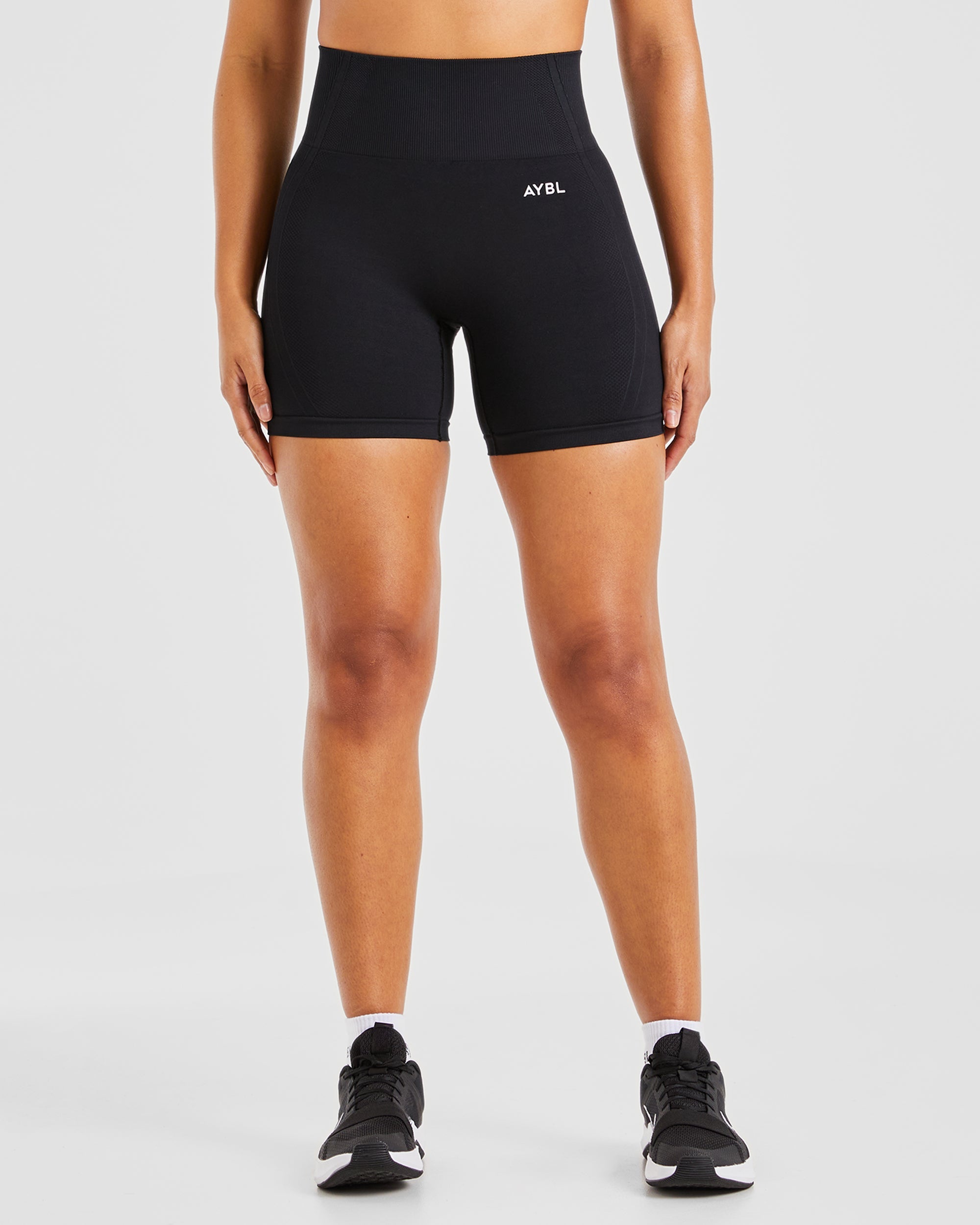 Pantalones cortos de ciclismo sin costuras Balance V3 - Negro
