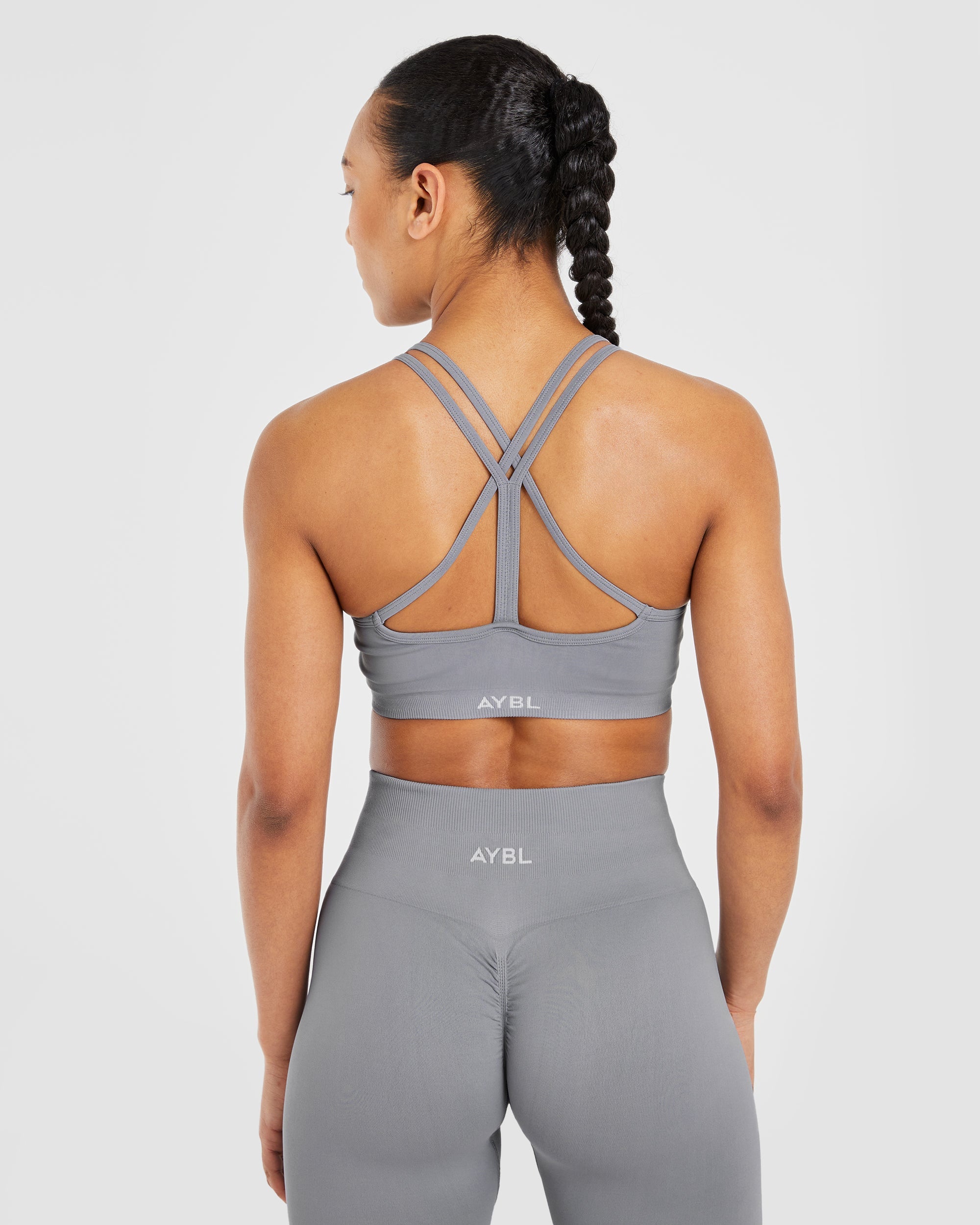 Sports Bra Sin Costuras Power - Gris