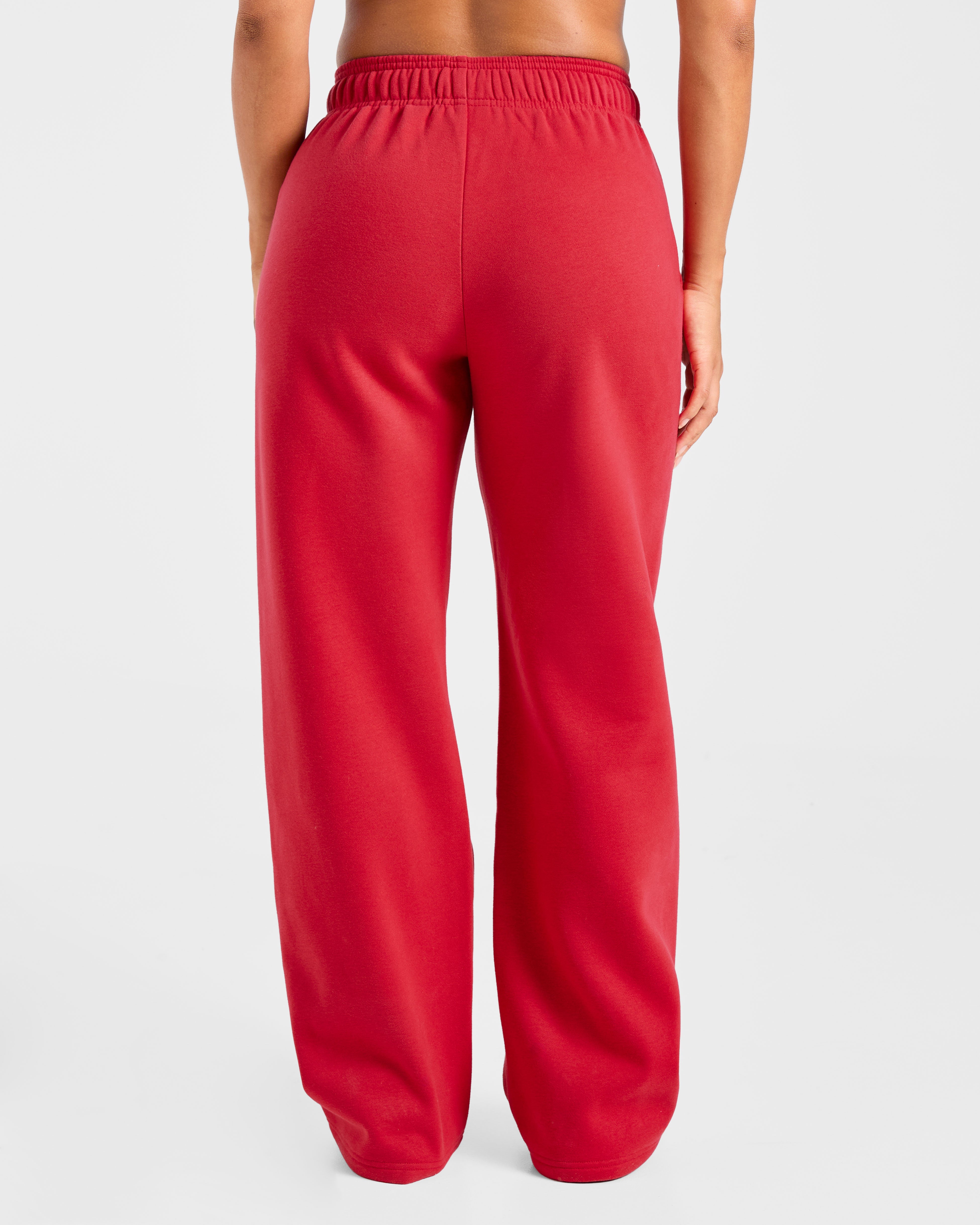 Jogger Varsity 2.0 de pierna recta oversize - Rojo