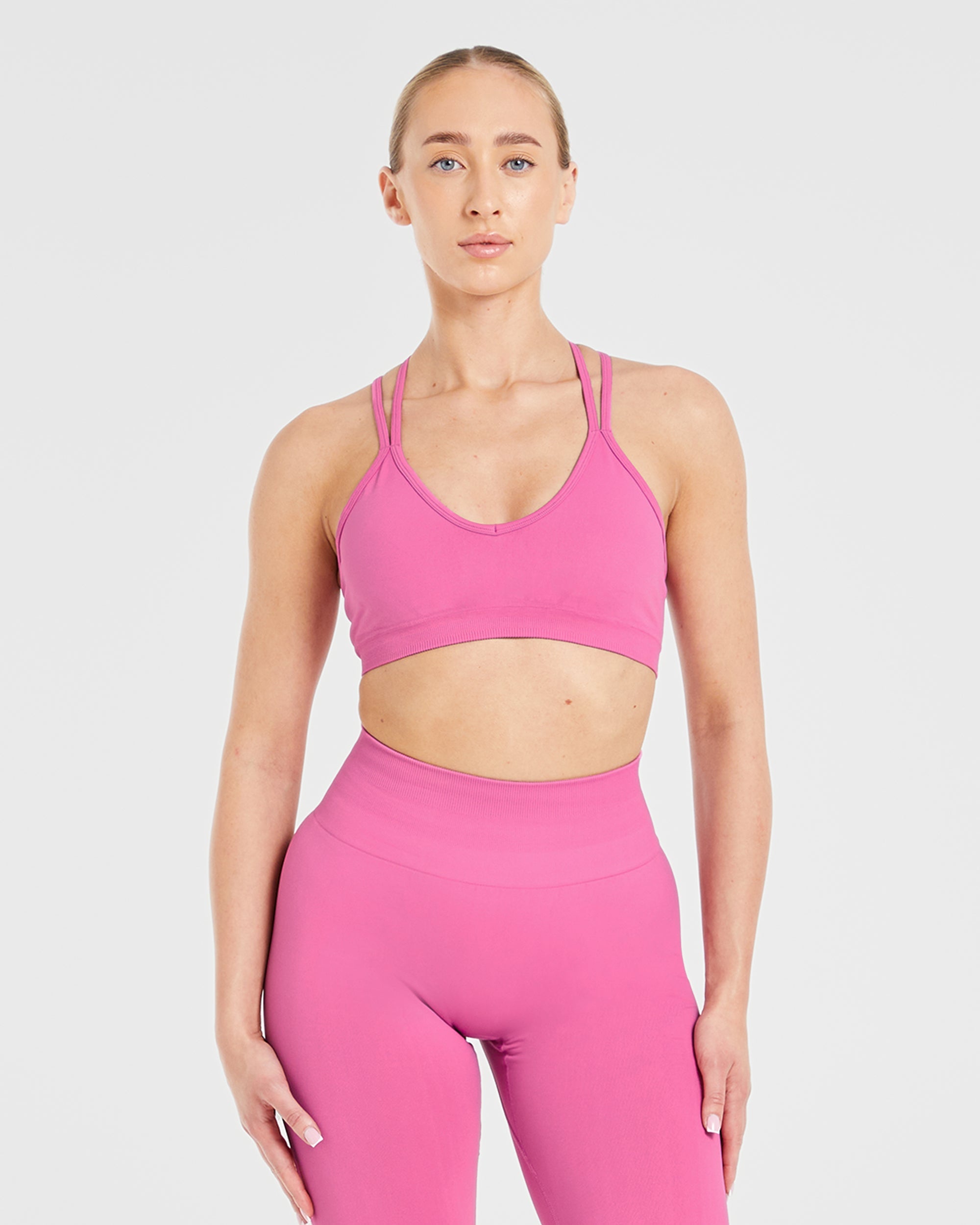 Sports Bra Sin Costuras Power - Rosa
