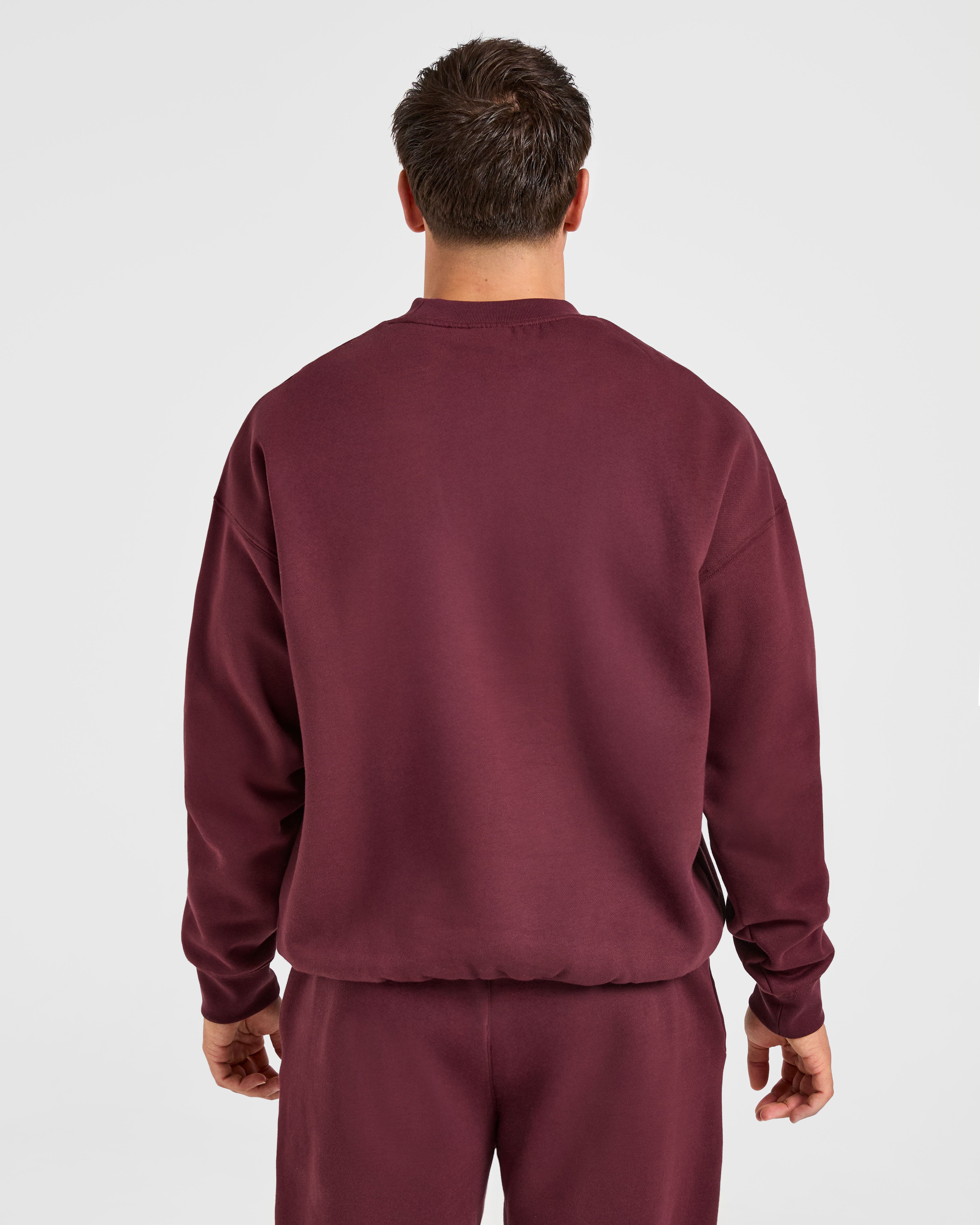 Sweater Oversized Esencial - Rojo Burgundy