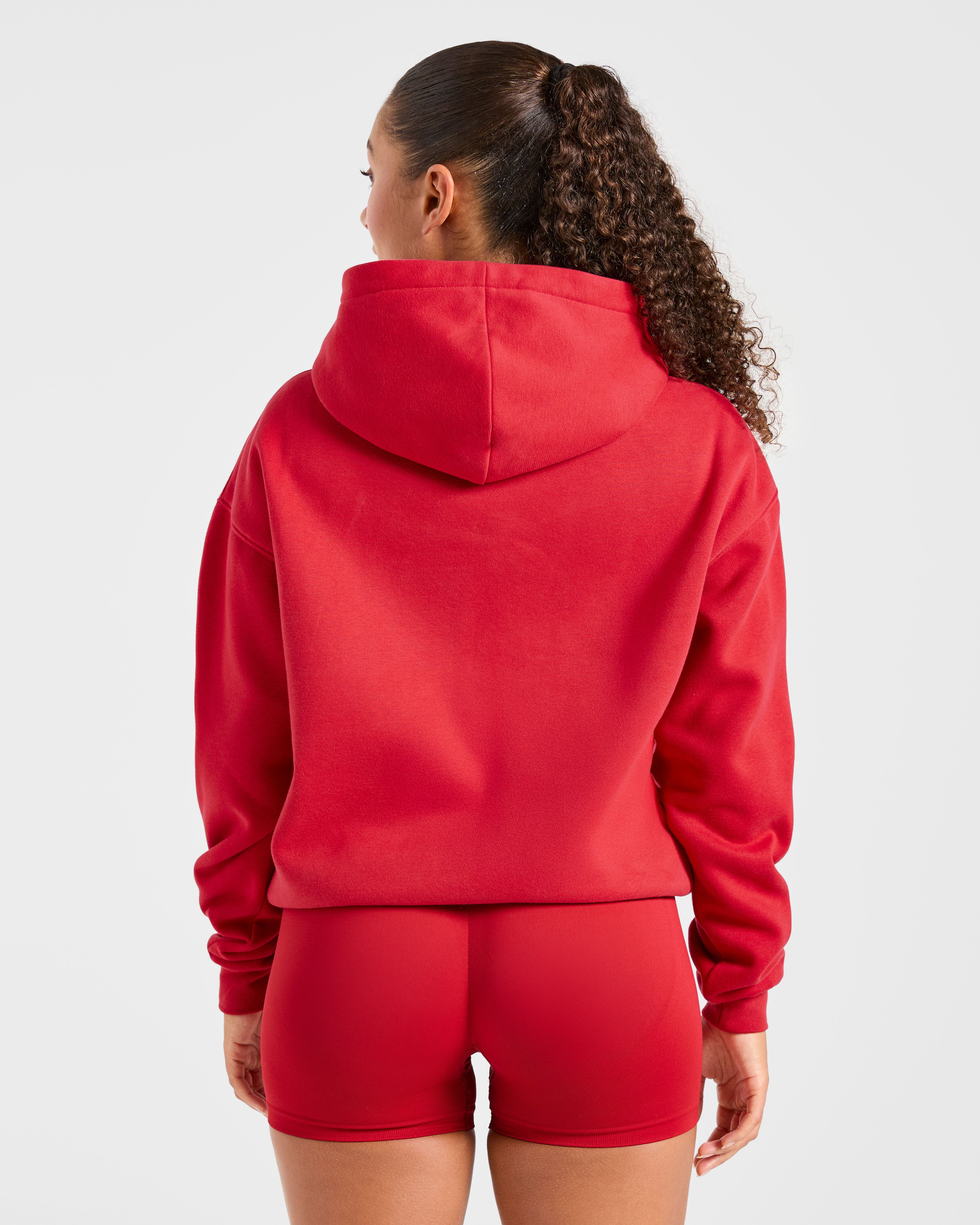 Varsity 2.0 Hoodie Oversized - Rojo