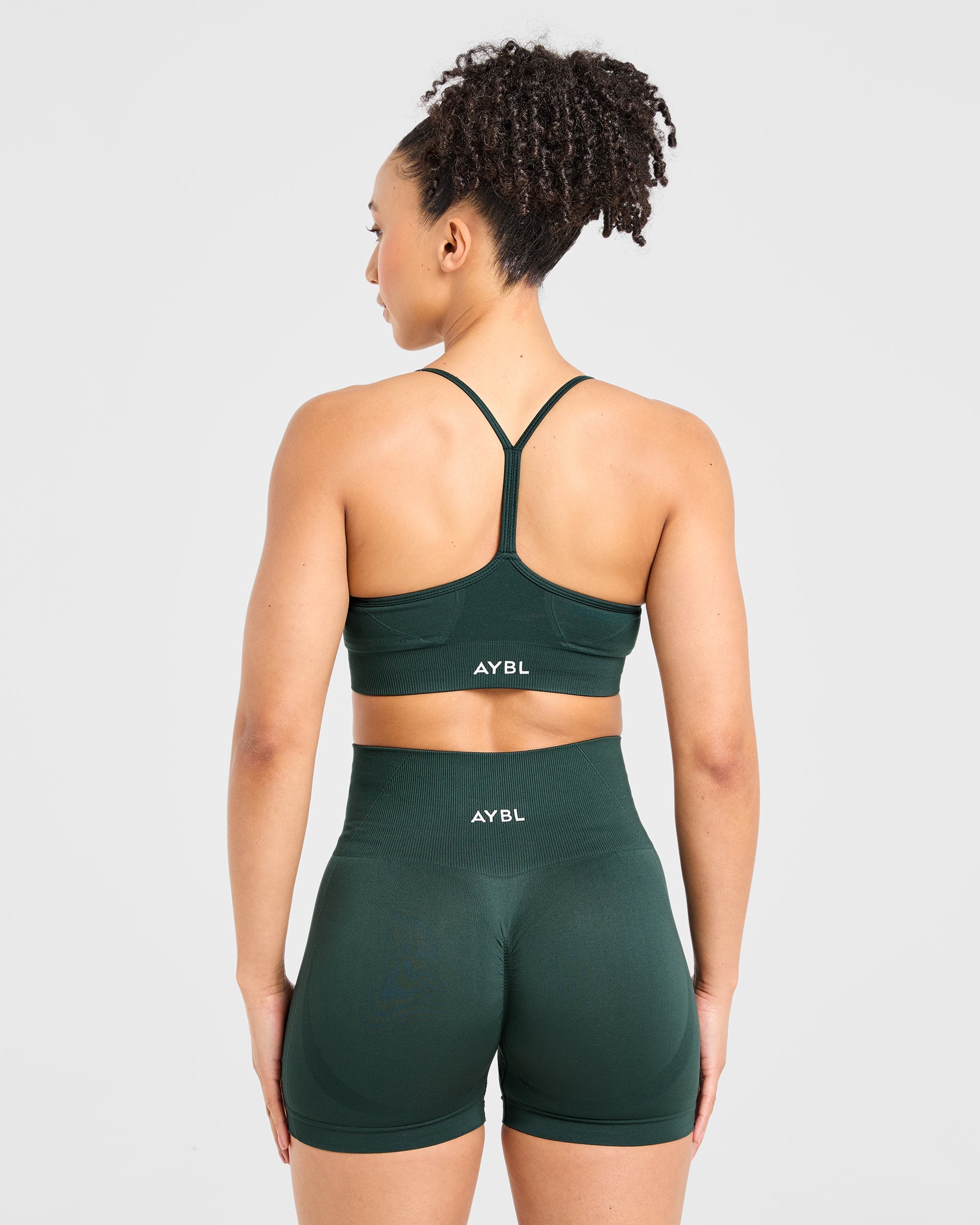 Empower Bra Deportivo Sin Costuras - Verde Oscuro