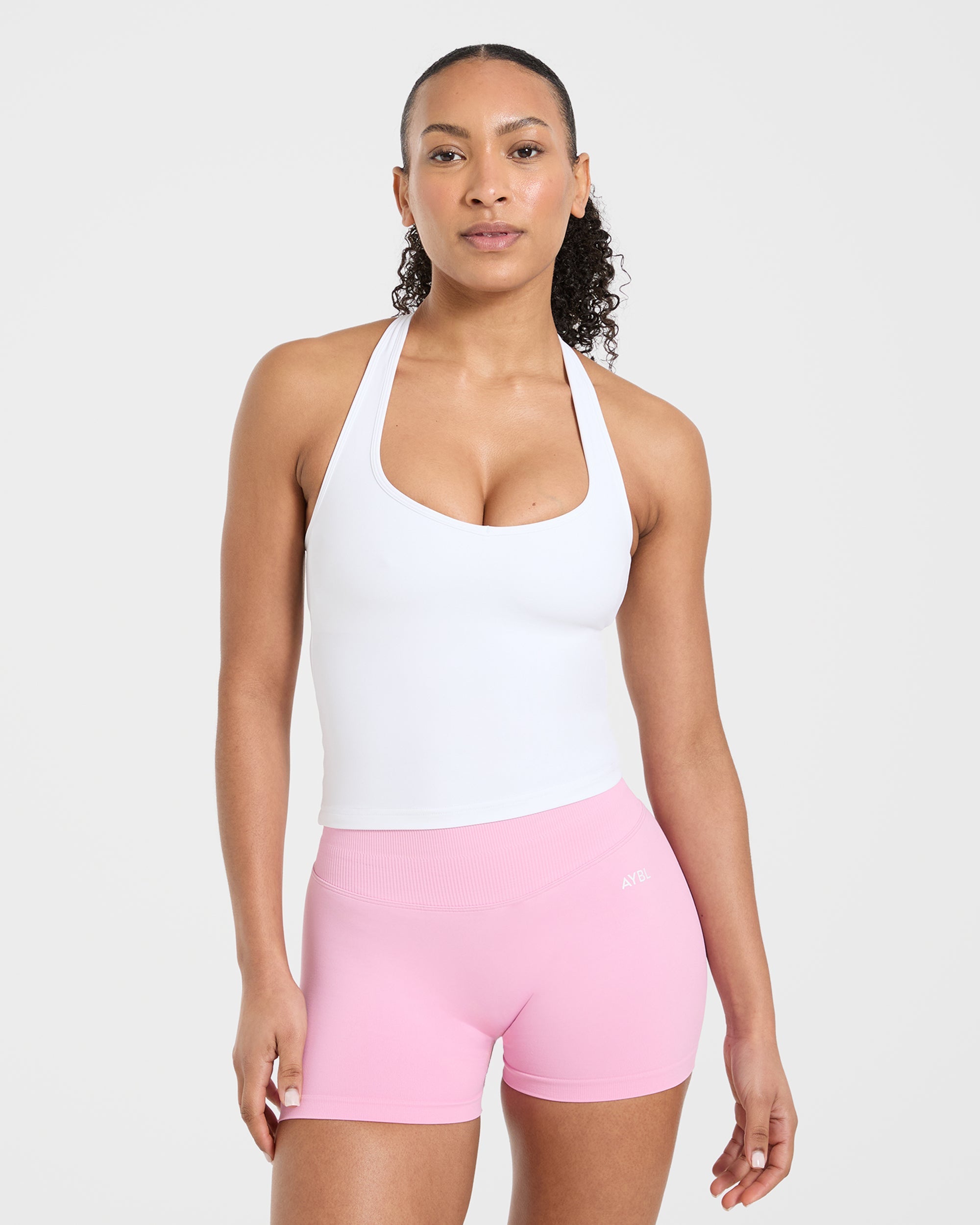Camiseta Básica con Tirantes - Blanco