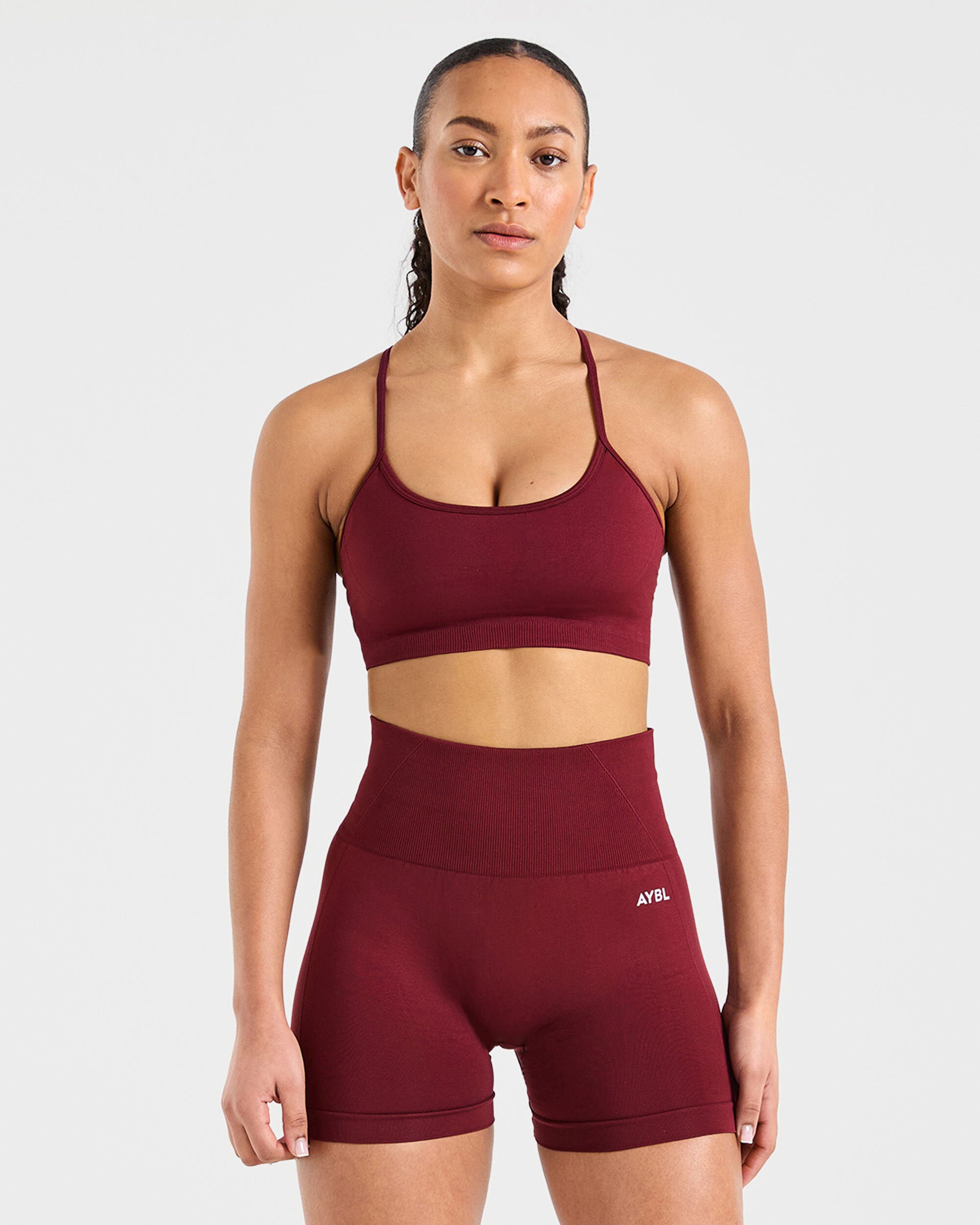 Empower Bra Deportivo Sin Costuras - Rojo Vino