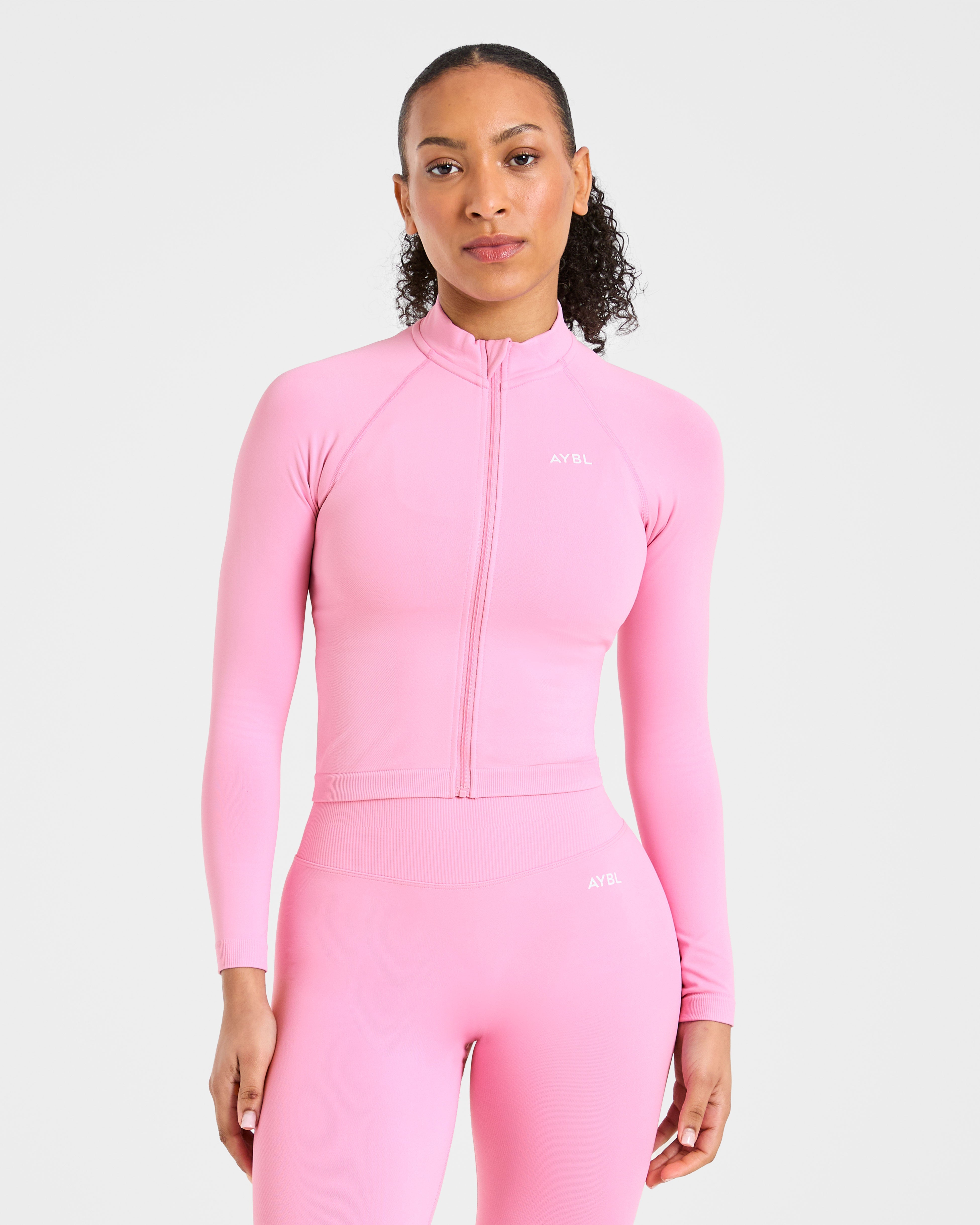 Chaqueta sin costuras Enhance - Rosa Azúcar