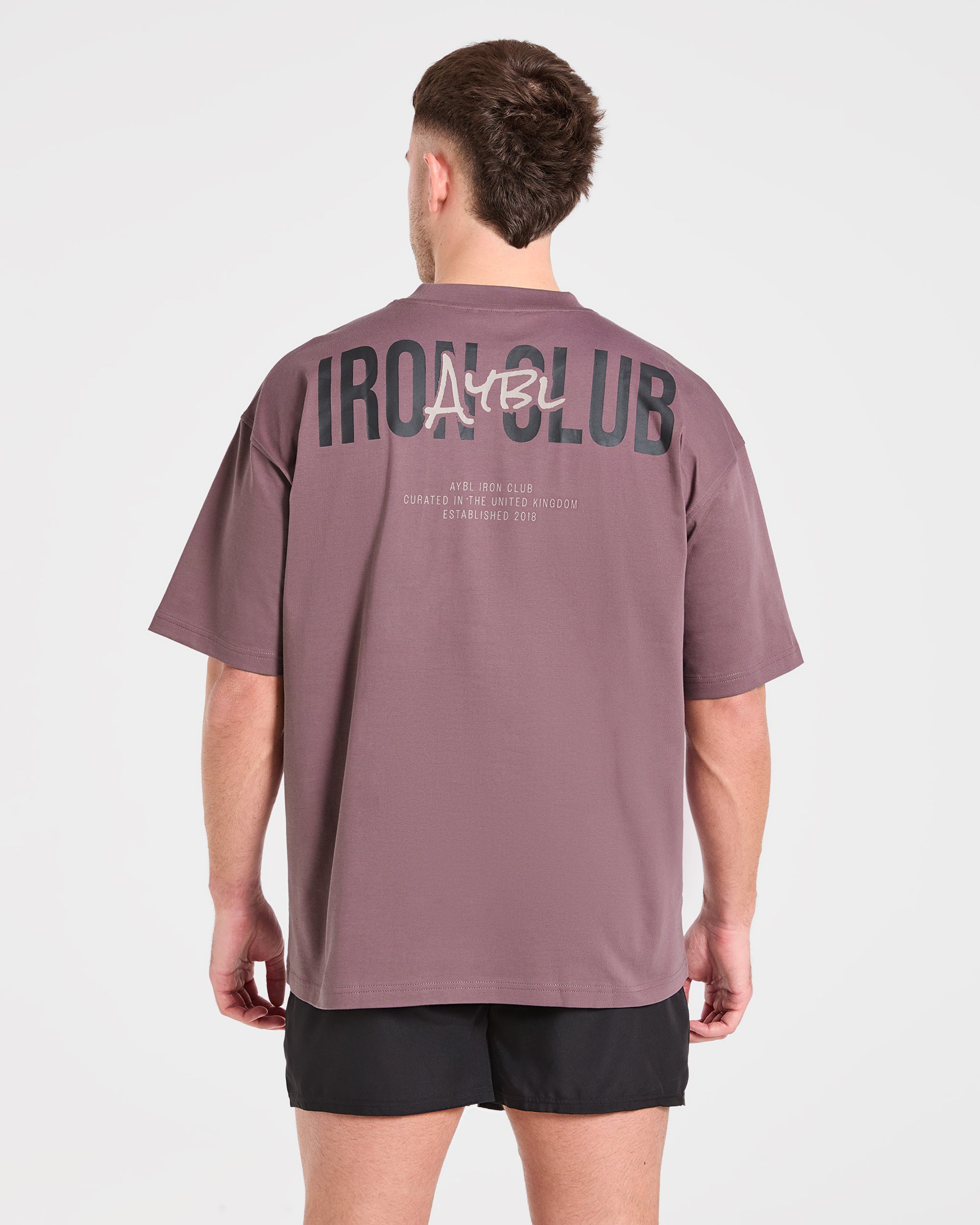 Camiseta Oversized de Hierro AYBL - Púrpura Flint
