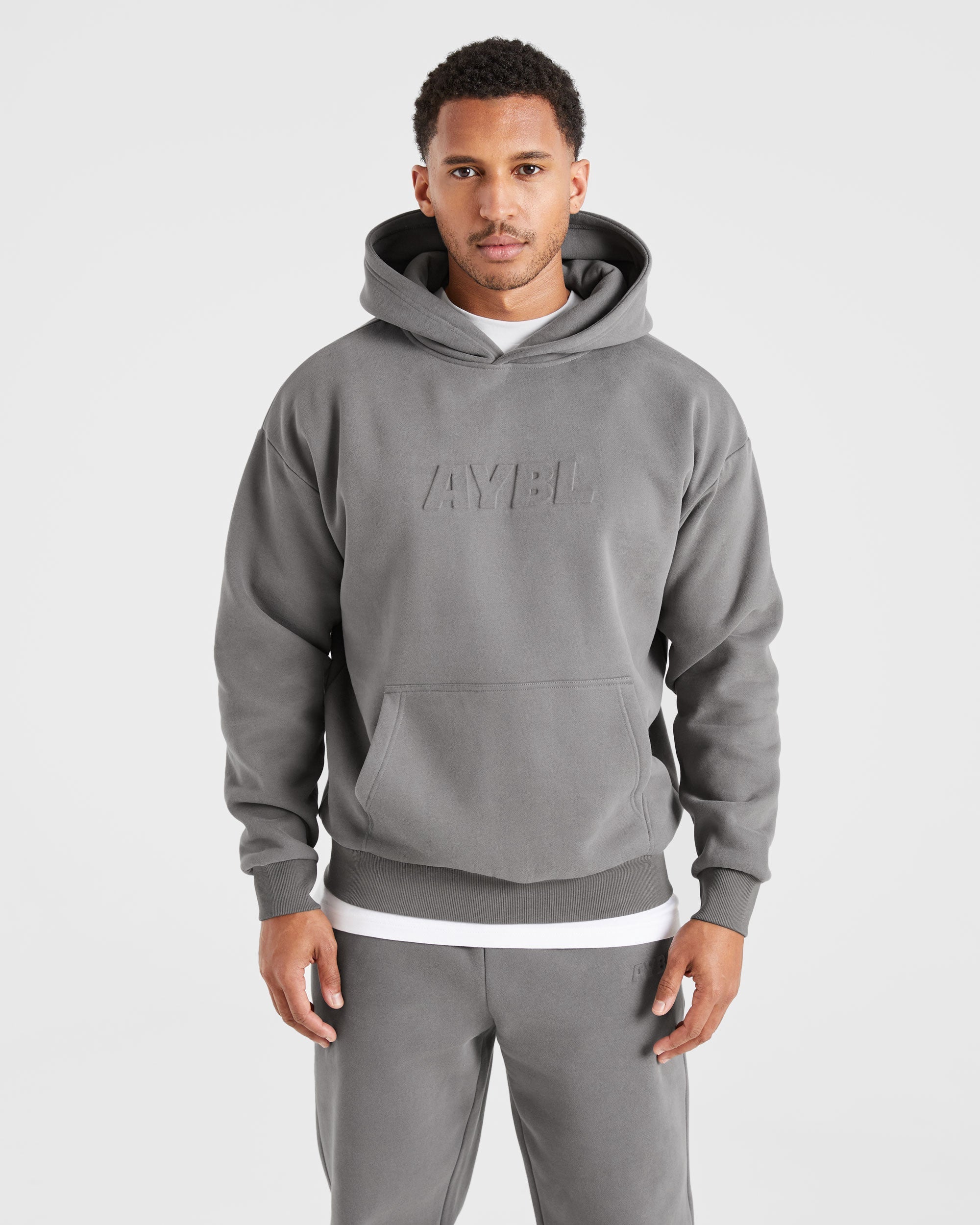 Sudadera con Estampado - Gris Acero