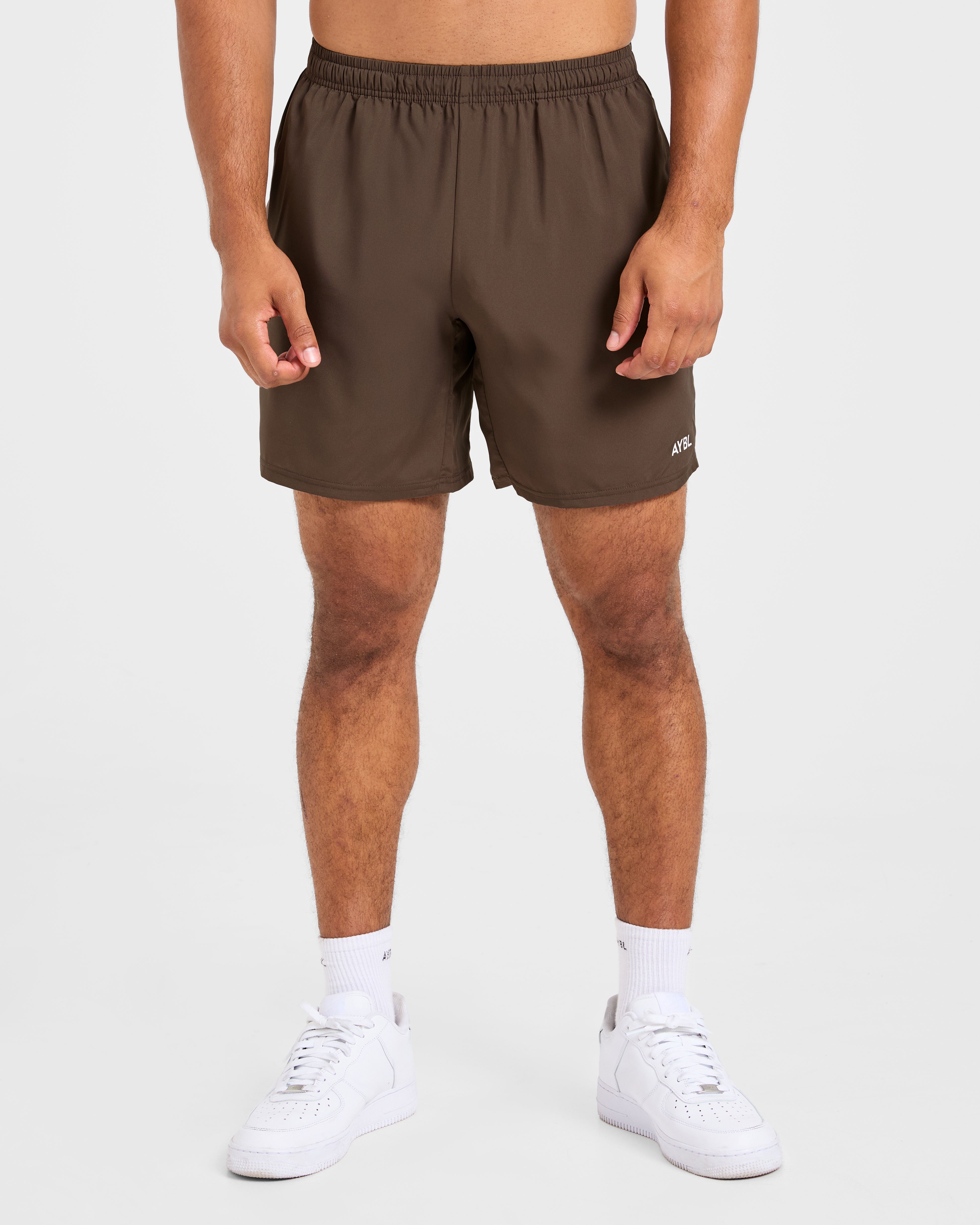 Pantalones Cortos Core de 7" - Marrón Oscuro