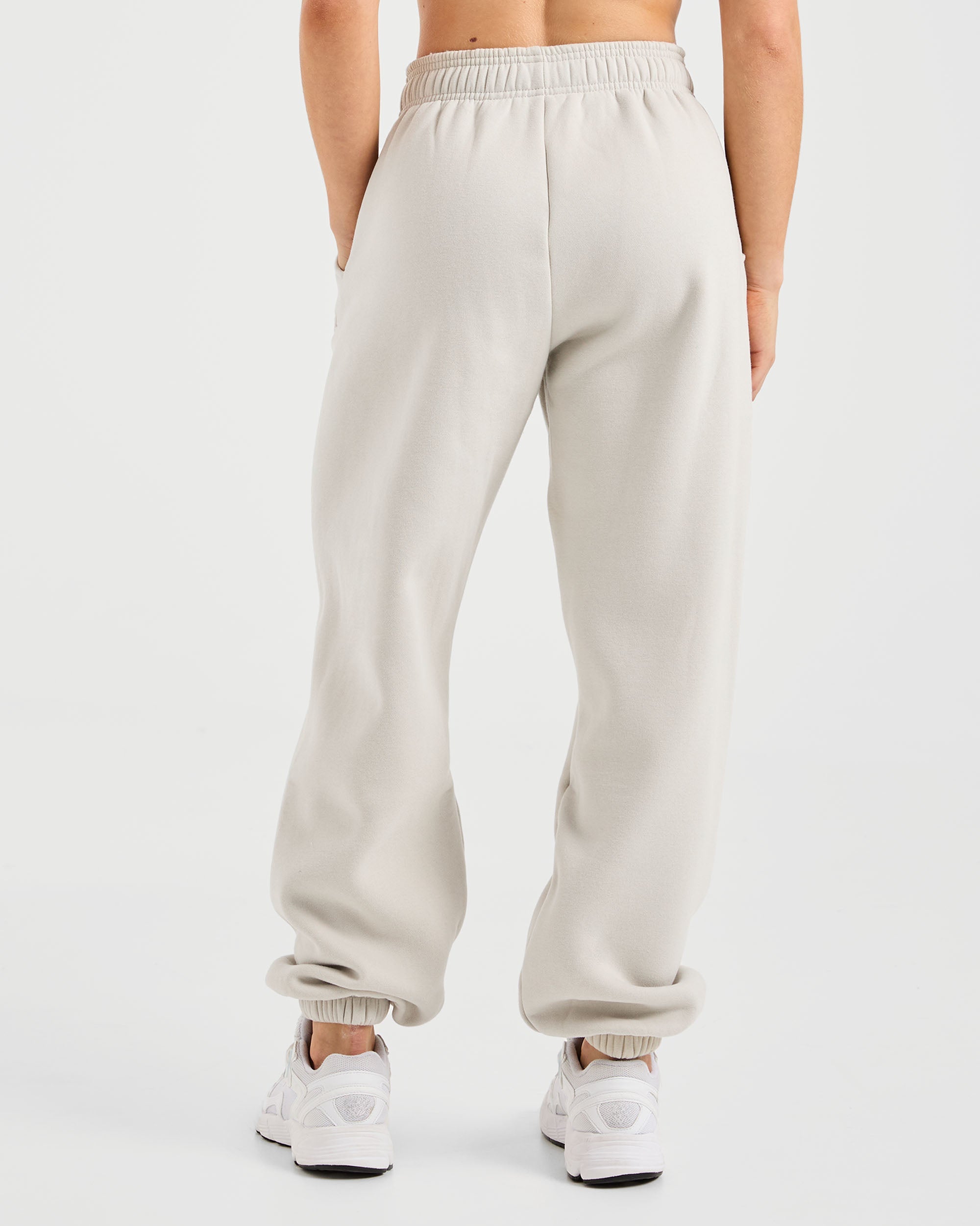 Pantalones Jogger Clásicos de Felpa Grande - Arena