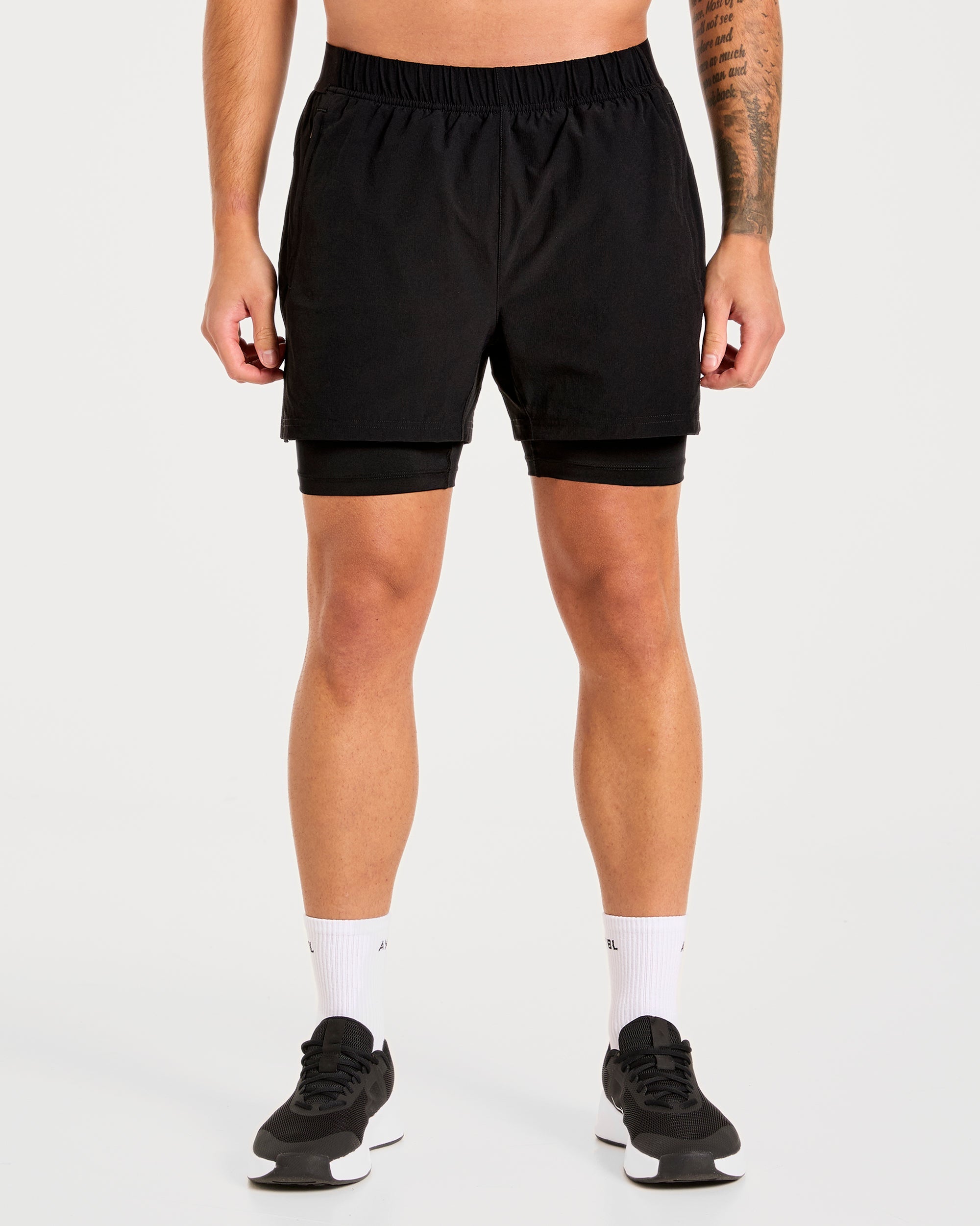Shorts 2 en 1 Signature - Negro