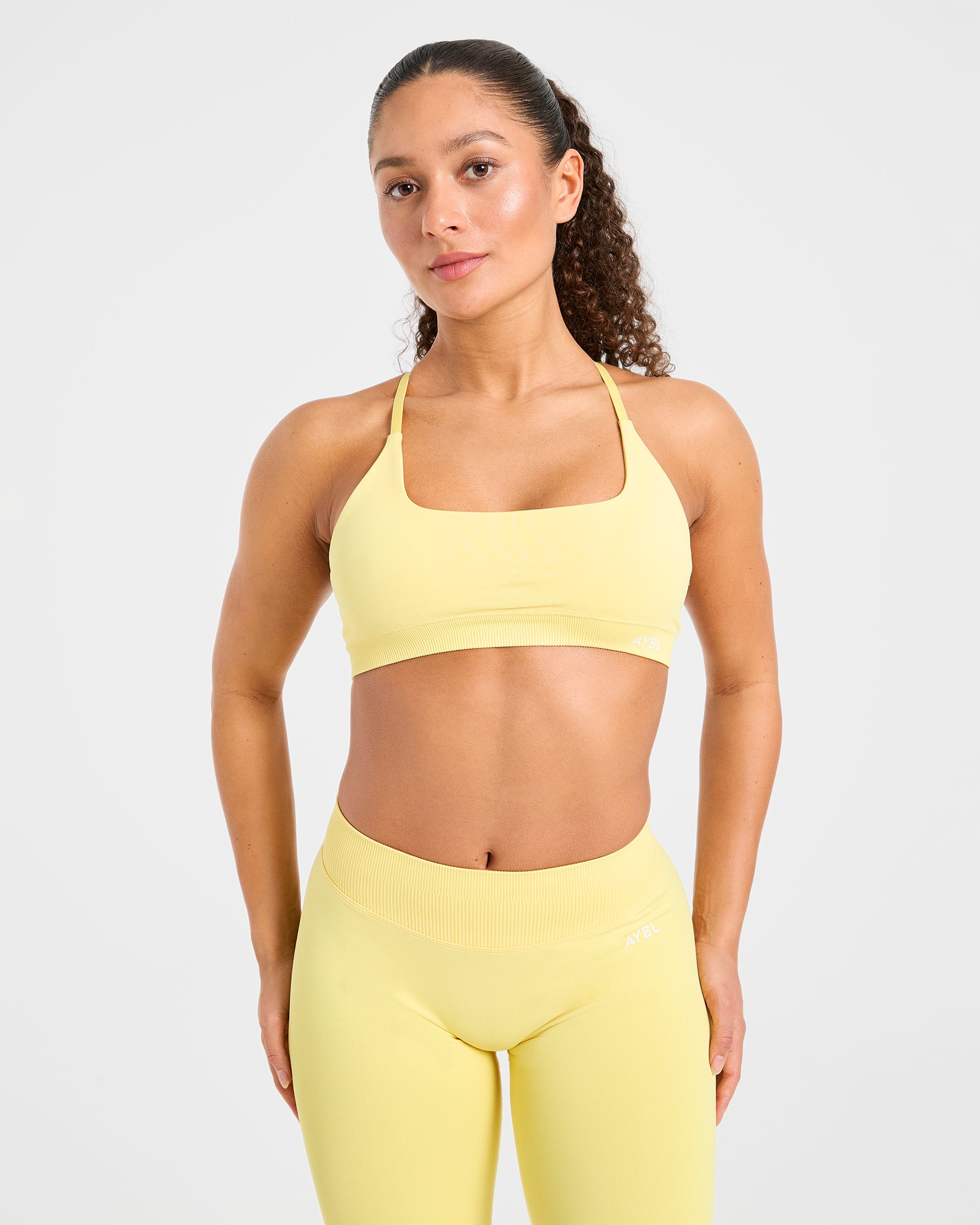 Sports Bra sin costuras Enhance - Amarillo brillante