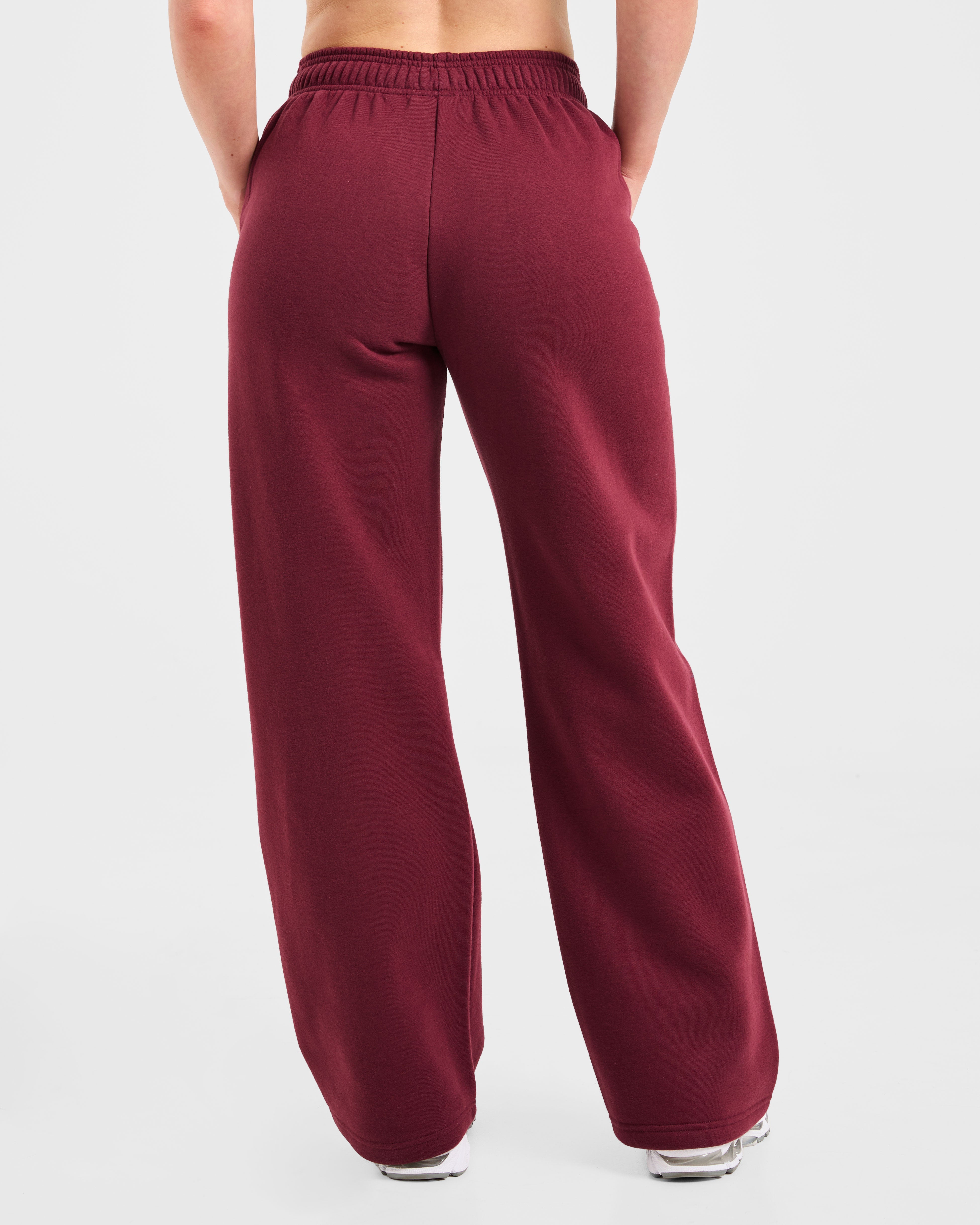 Jogger de pierna recta Varsity 2.0 con corte amplio - Vino tinto