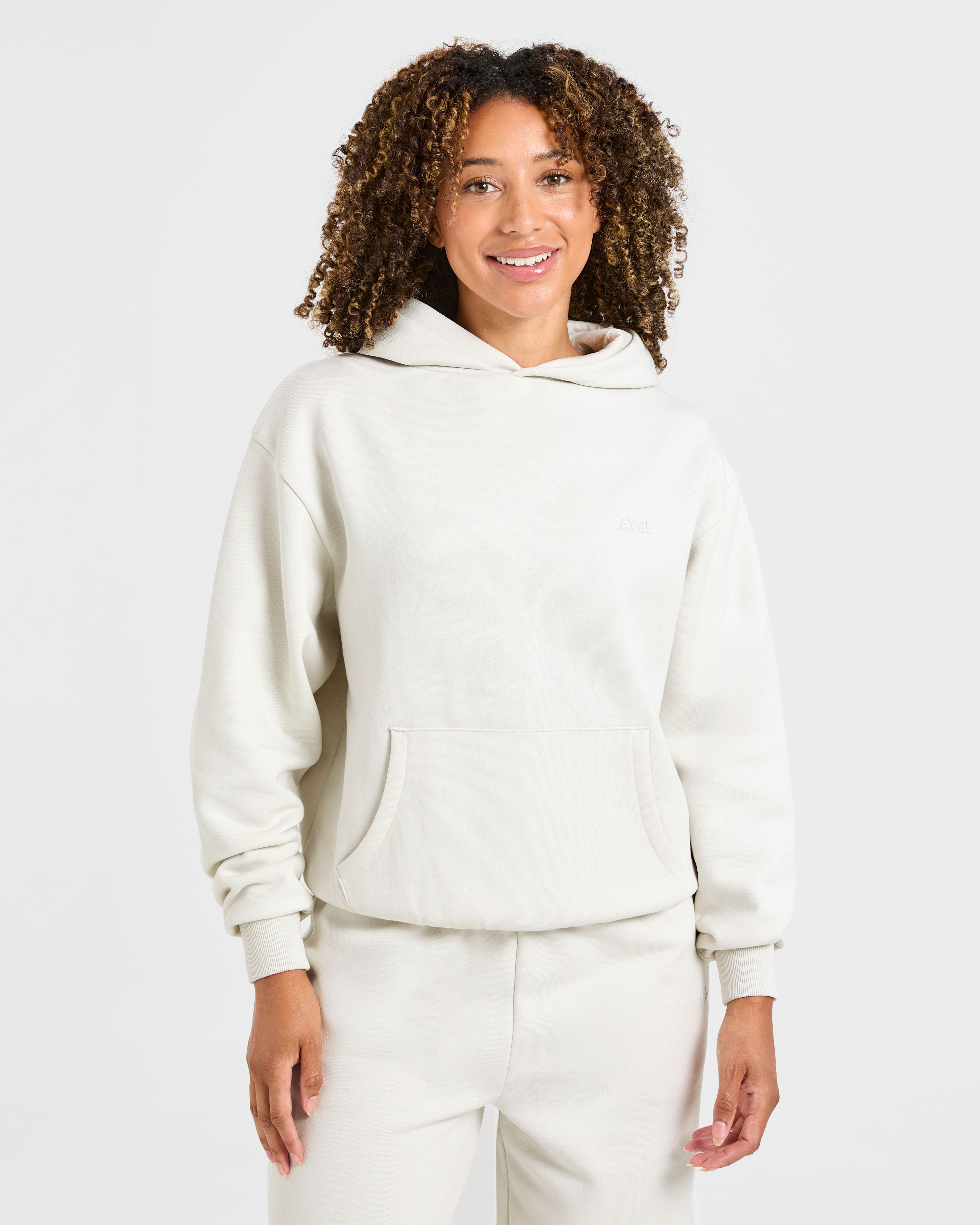 Sudadera Oversized de Estilo de Vida - Blanco Oficina
