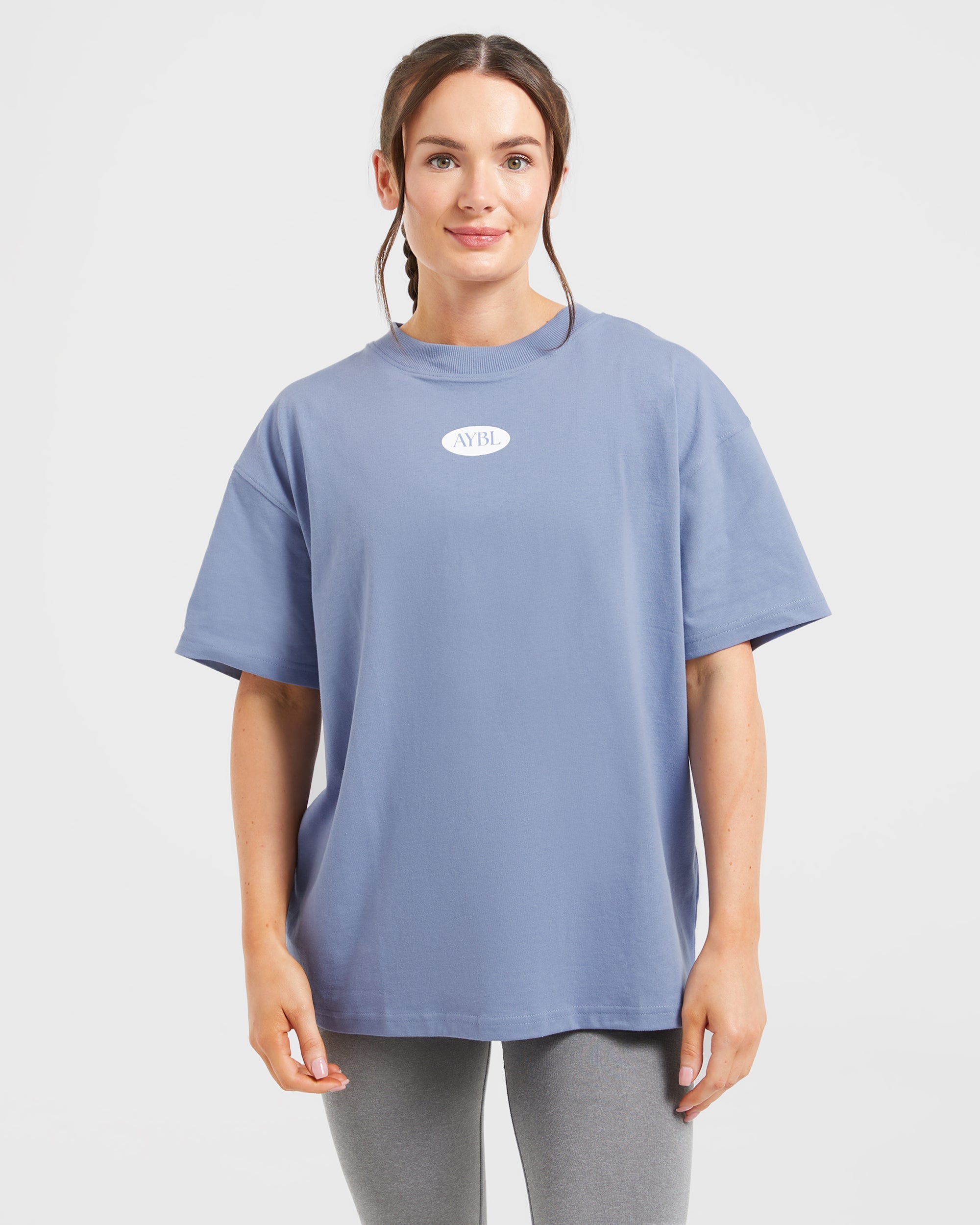 Camiseta Oversized AYBL Lifestyle - Azul Cornflower