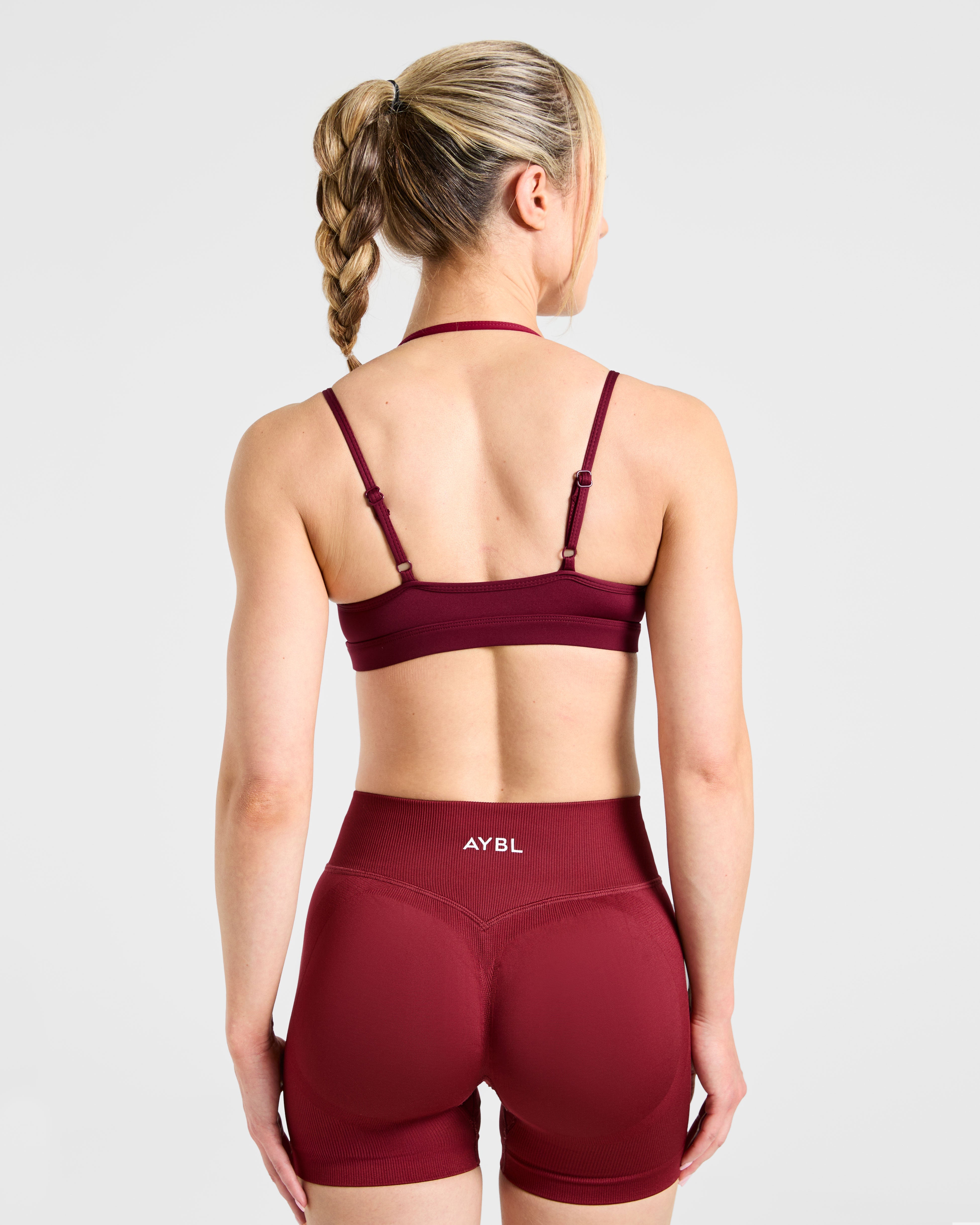 Sports Bra Doble Capa Esencial - Burdeos