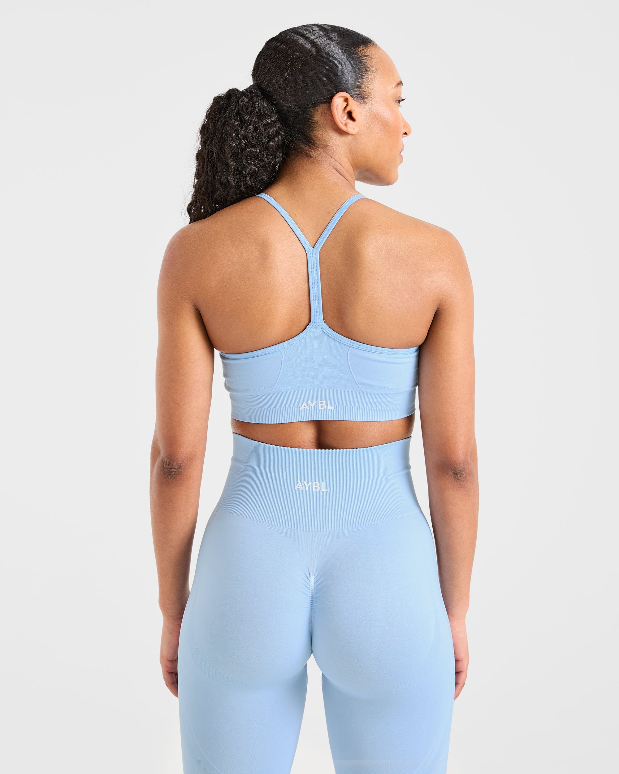 Empower Bra Deportivo Sin Costuras - Azul Cielo