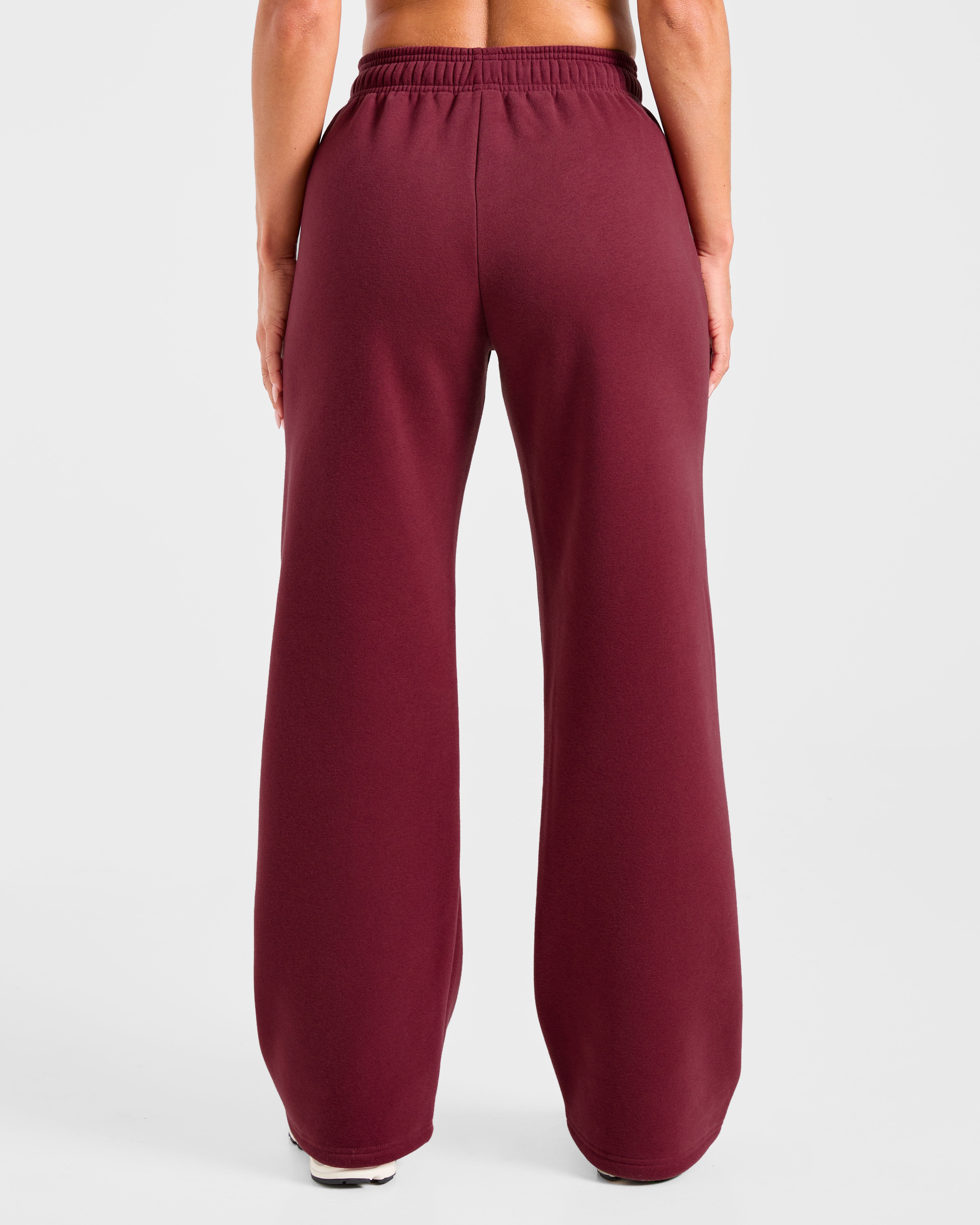 Pantalones de chándal Retro Athletics de pierna recta amplia - Raspberry profundo/Rosa