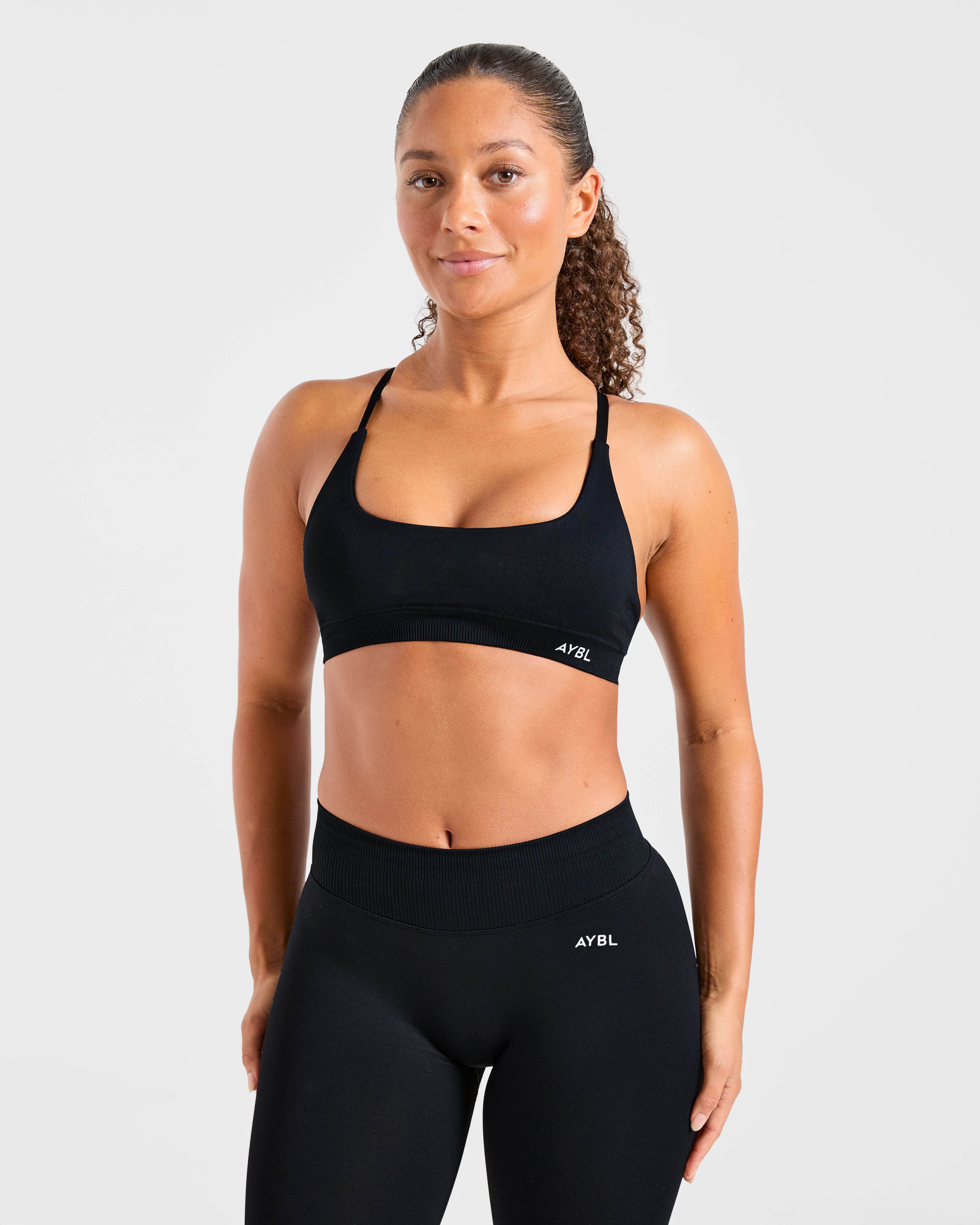 Sports Bra Sin Costuras Enhance - Negro