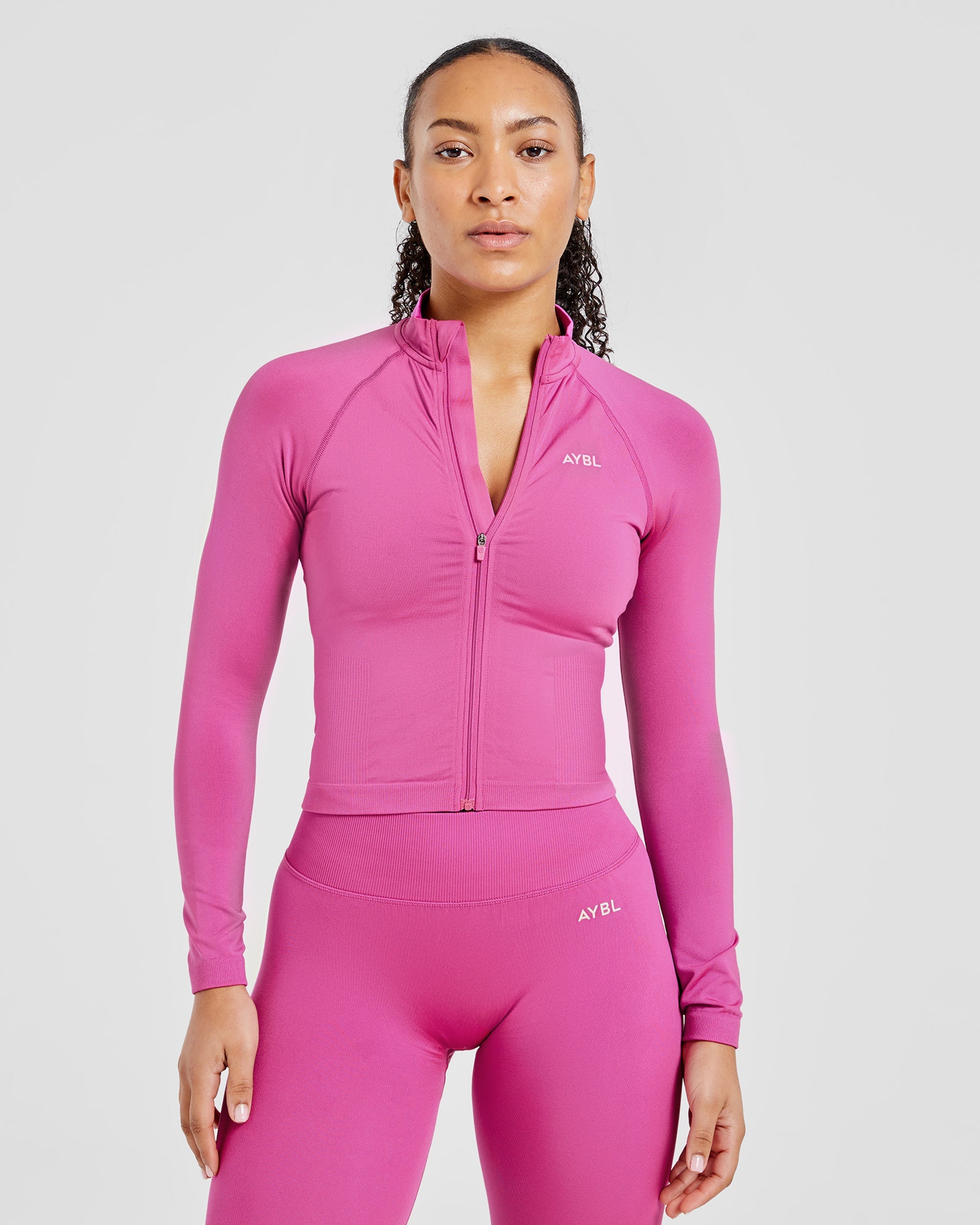 Chaqueta Adapt Sin Costuras - Rosa