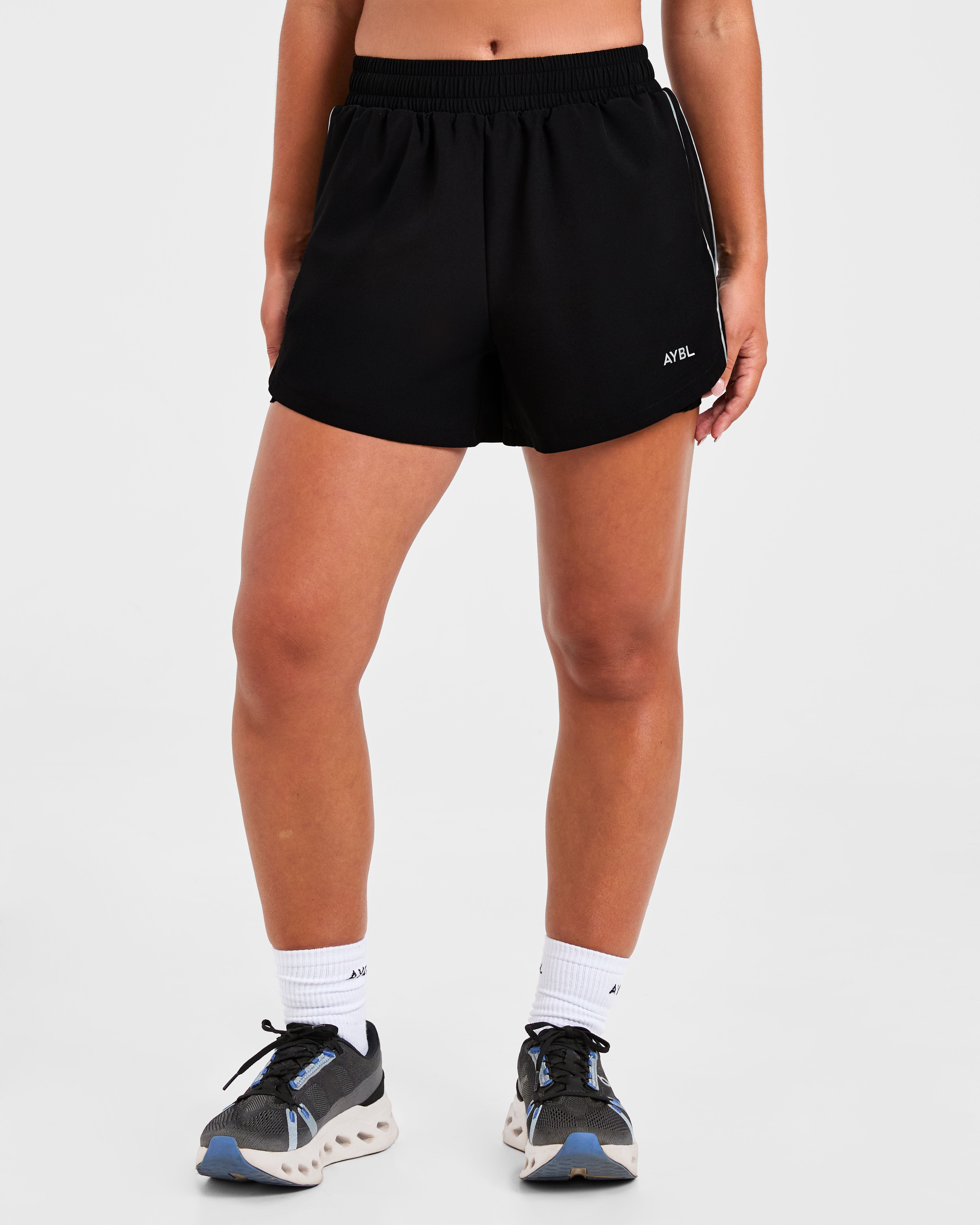 Pantalones cortos Run 2 en 1 - Negro