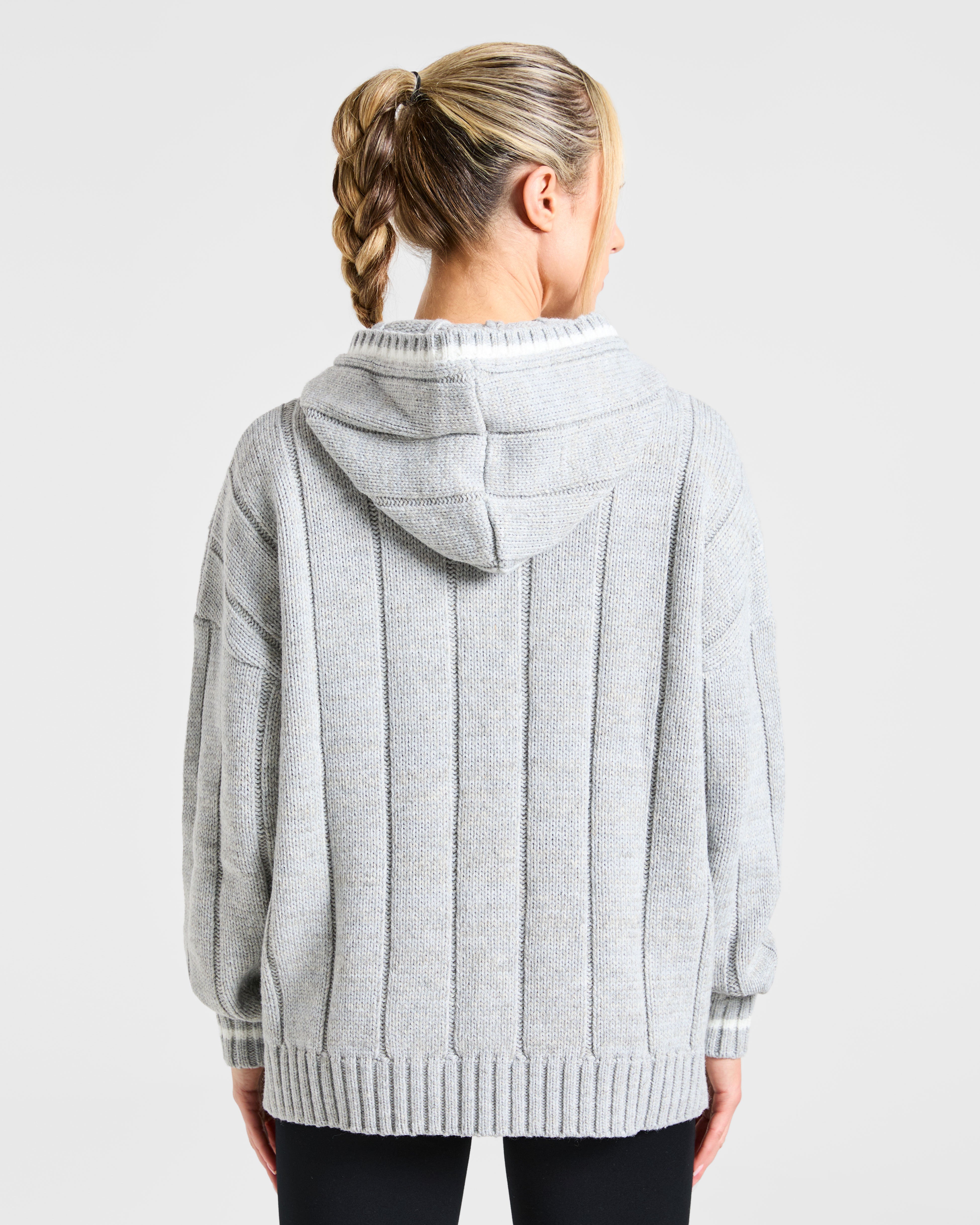 Sudadera Oversized de Punto para Atletismo - Gris Marll