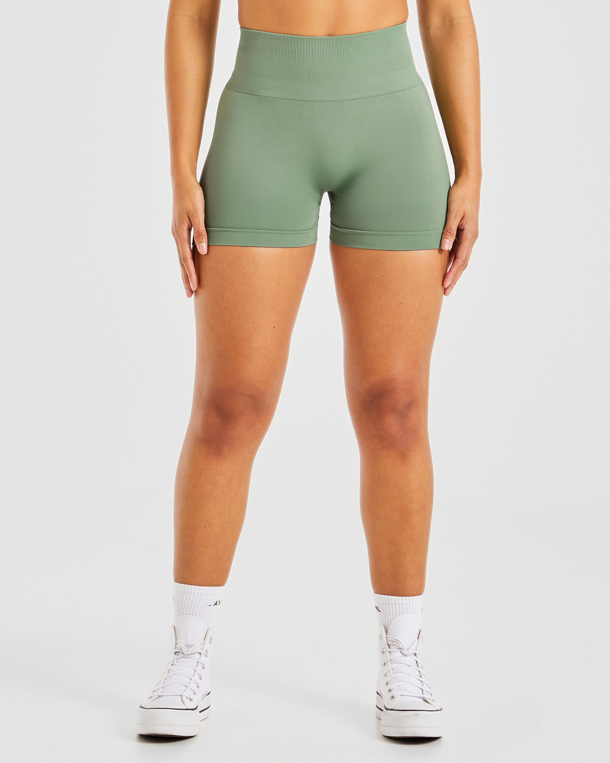 Shorts Sin Costuras Power - Oliva