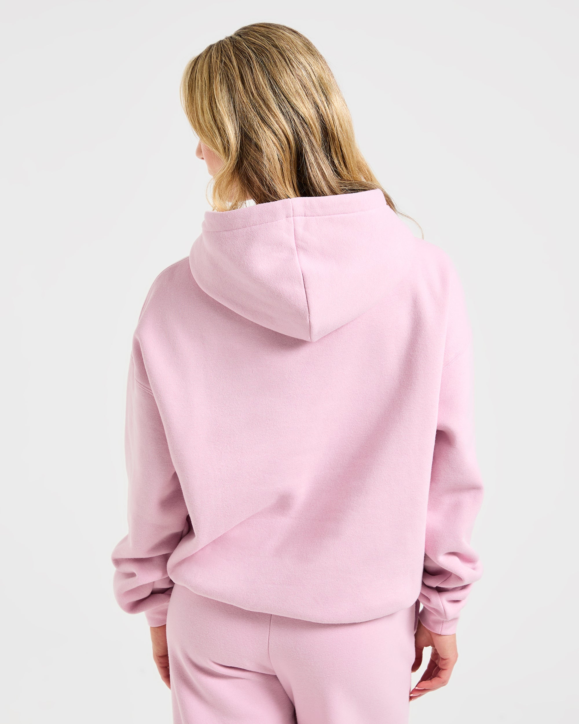 Sudadera Oversized Varsity 2.0 - Rosa Helado
